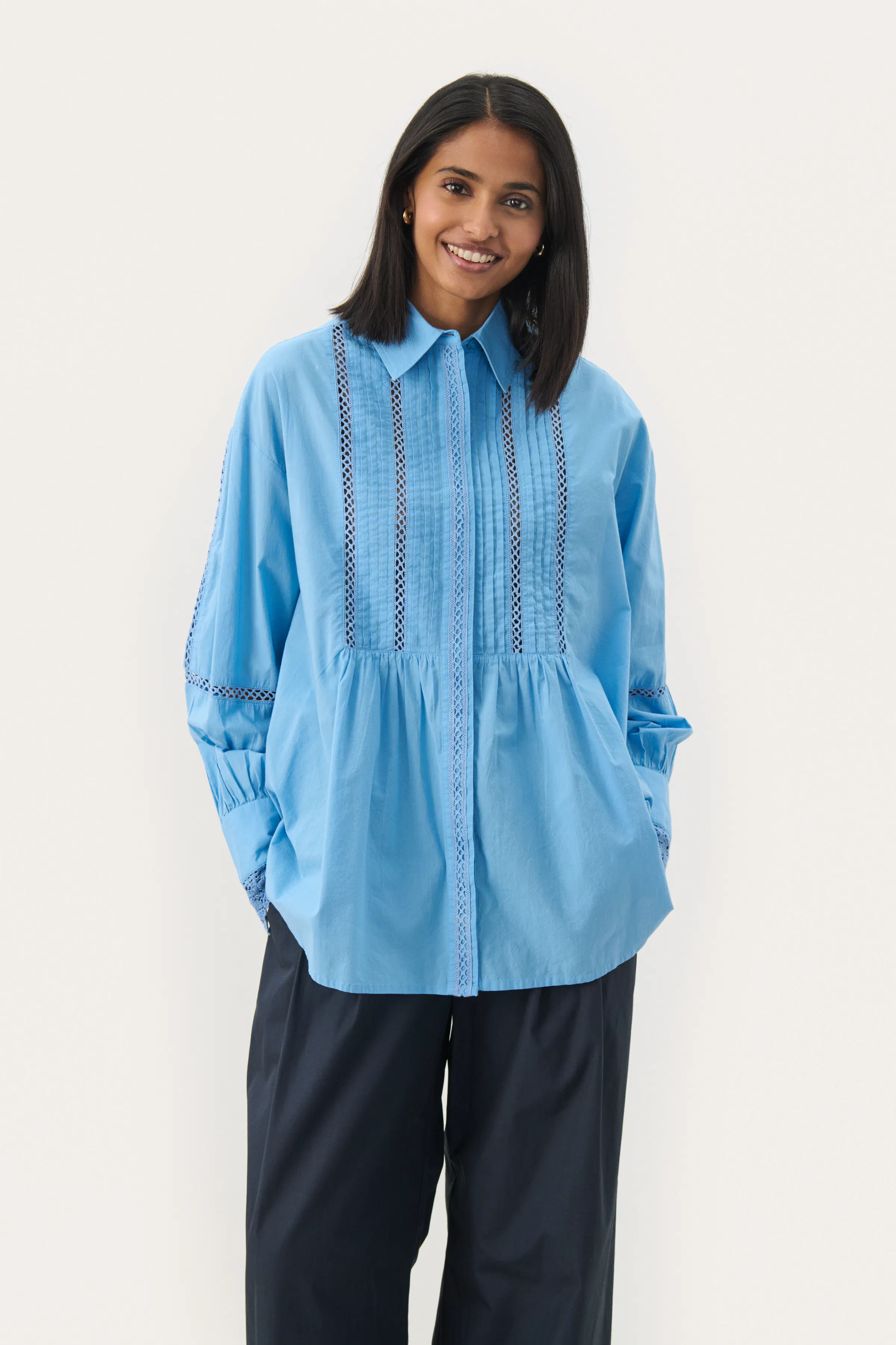 KivasPW Linen shirt in bright white colour