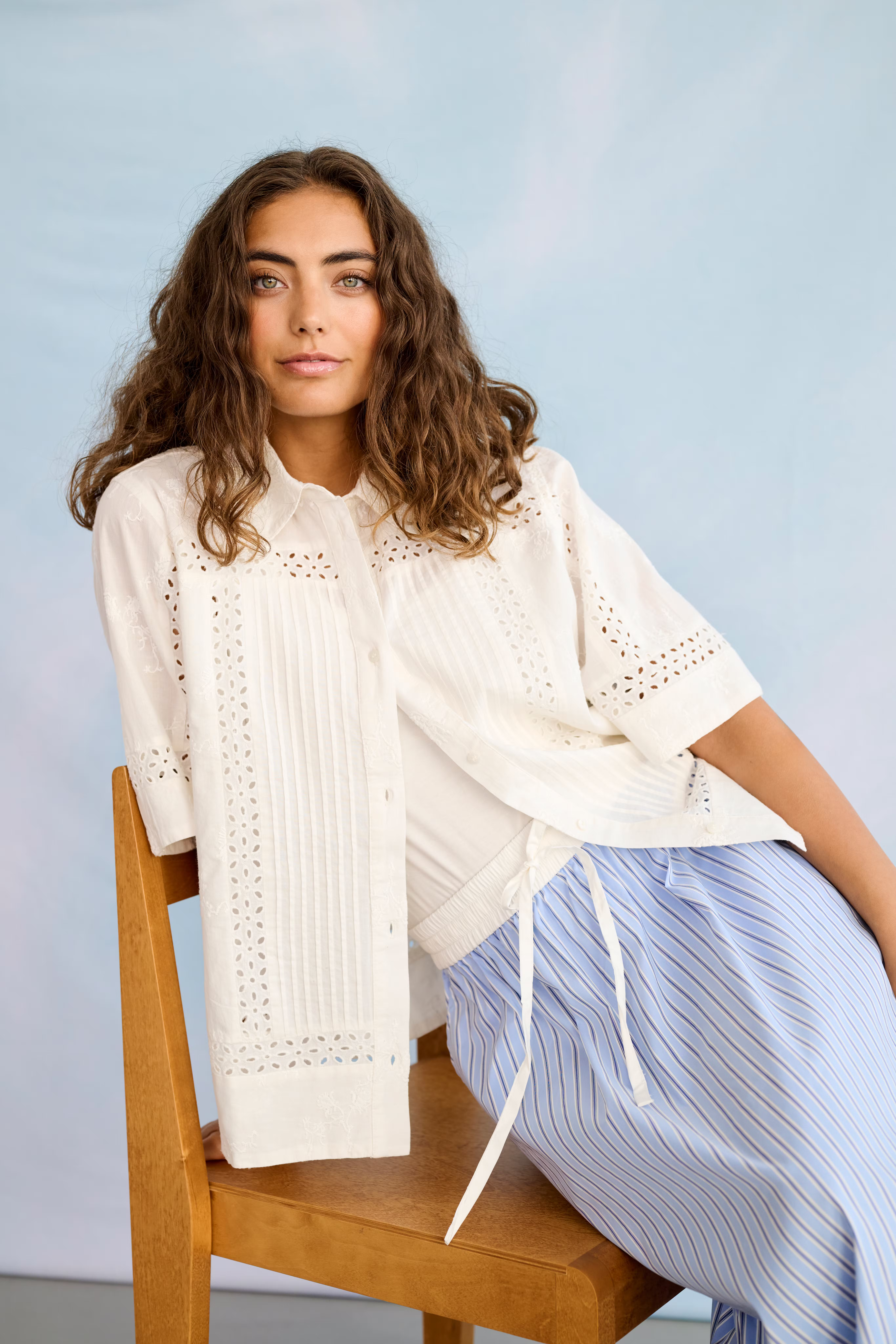 CUsissa Shirt with embroidery LOCATION NONE 50112777-500013