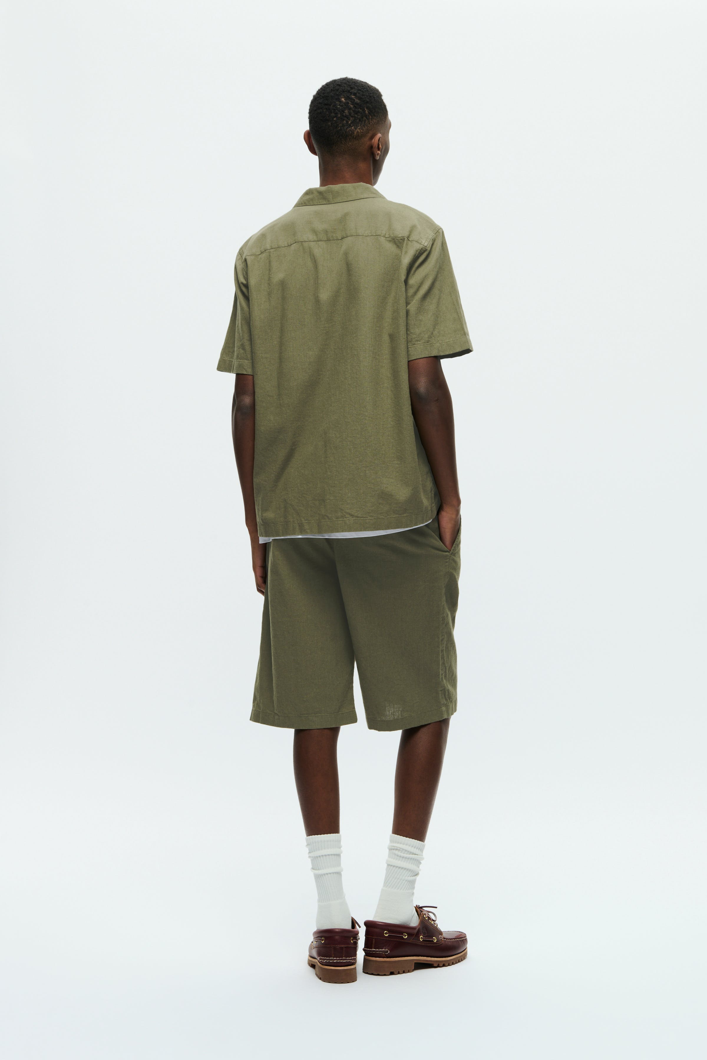 WWaaron Linnen Overhemd LOOKBOOK BACK 30251403-180515