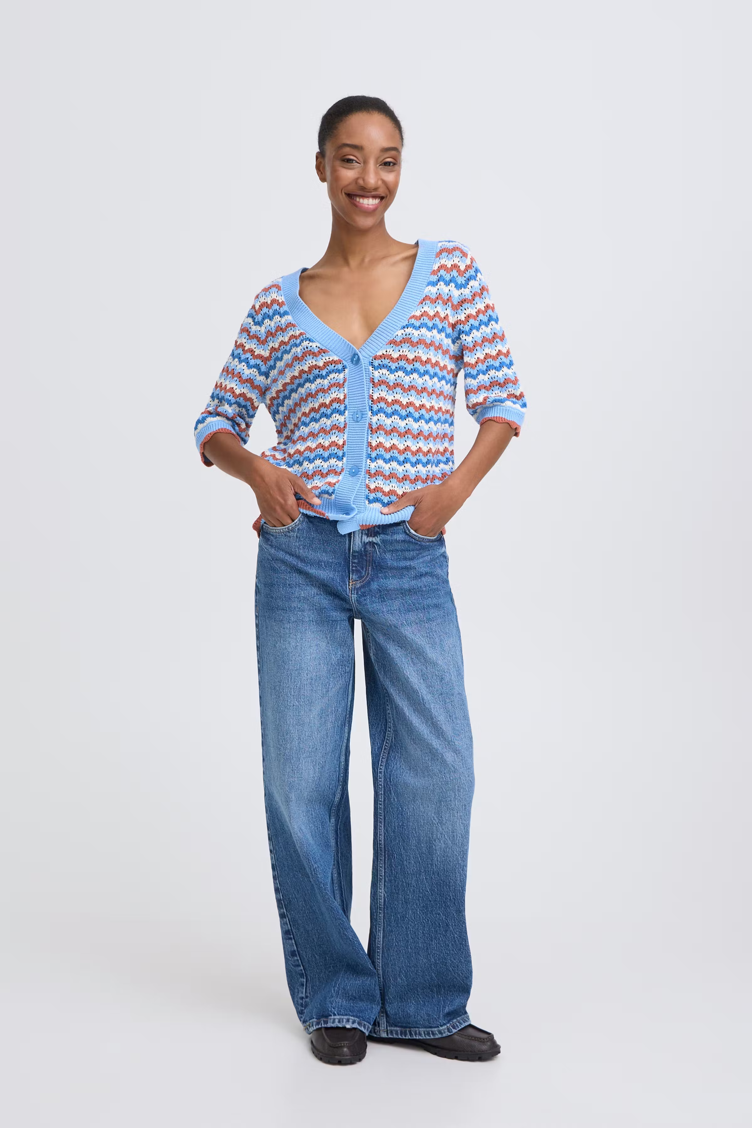 BYNERO Cardigan LOOKBOOK FRONT 20818681-900006134