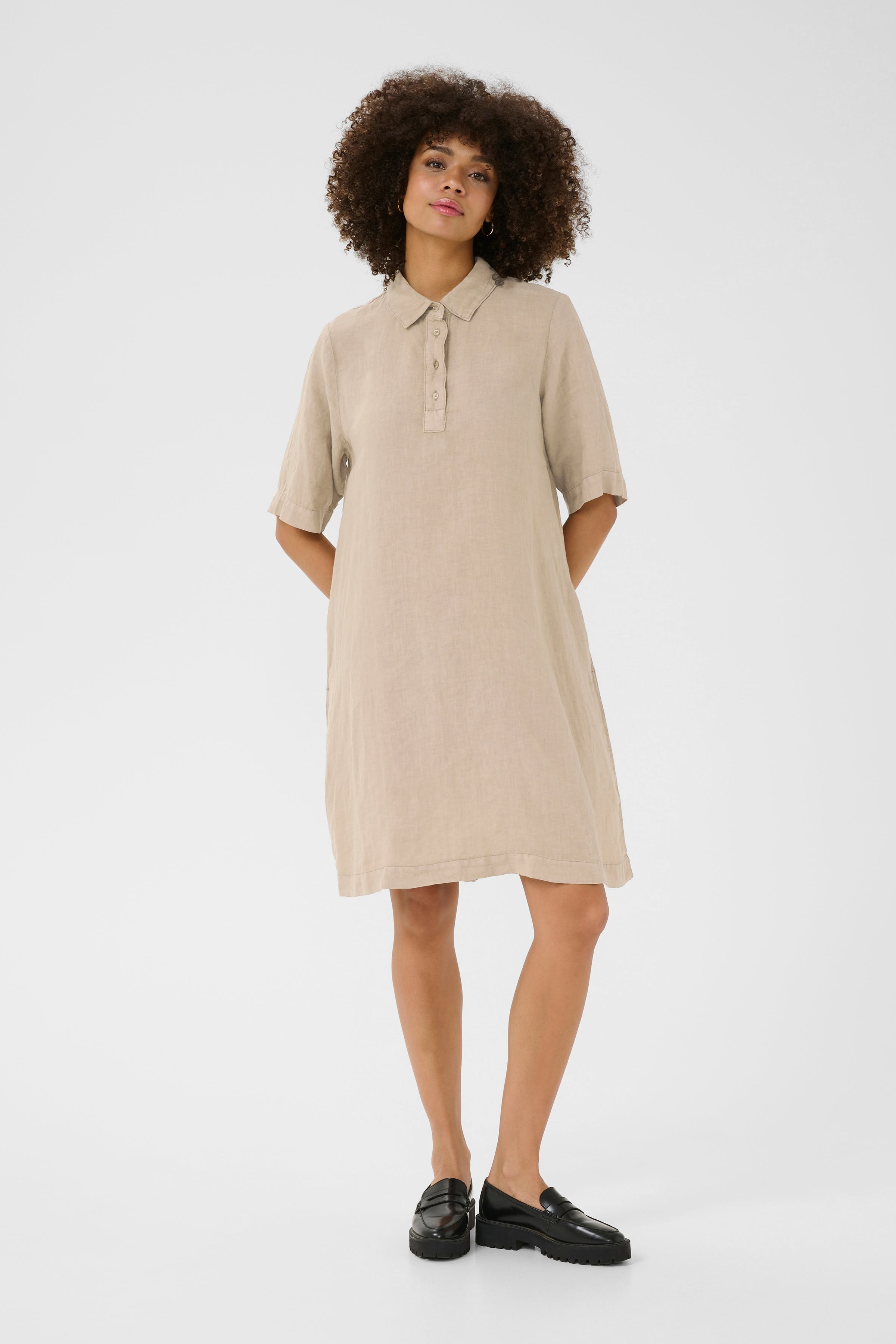 CUnyssa 100% Linen dress LOOKBOOK FRONT 50111696-171009