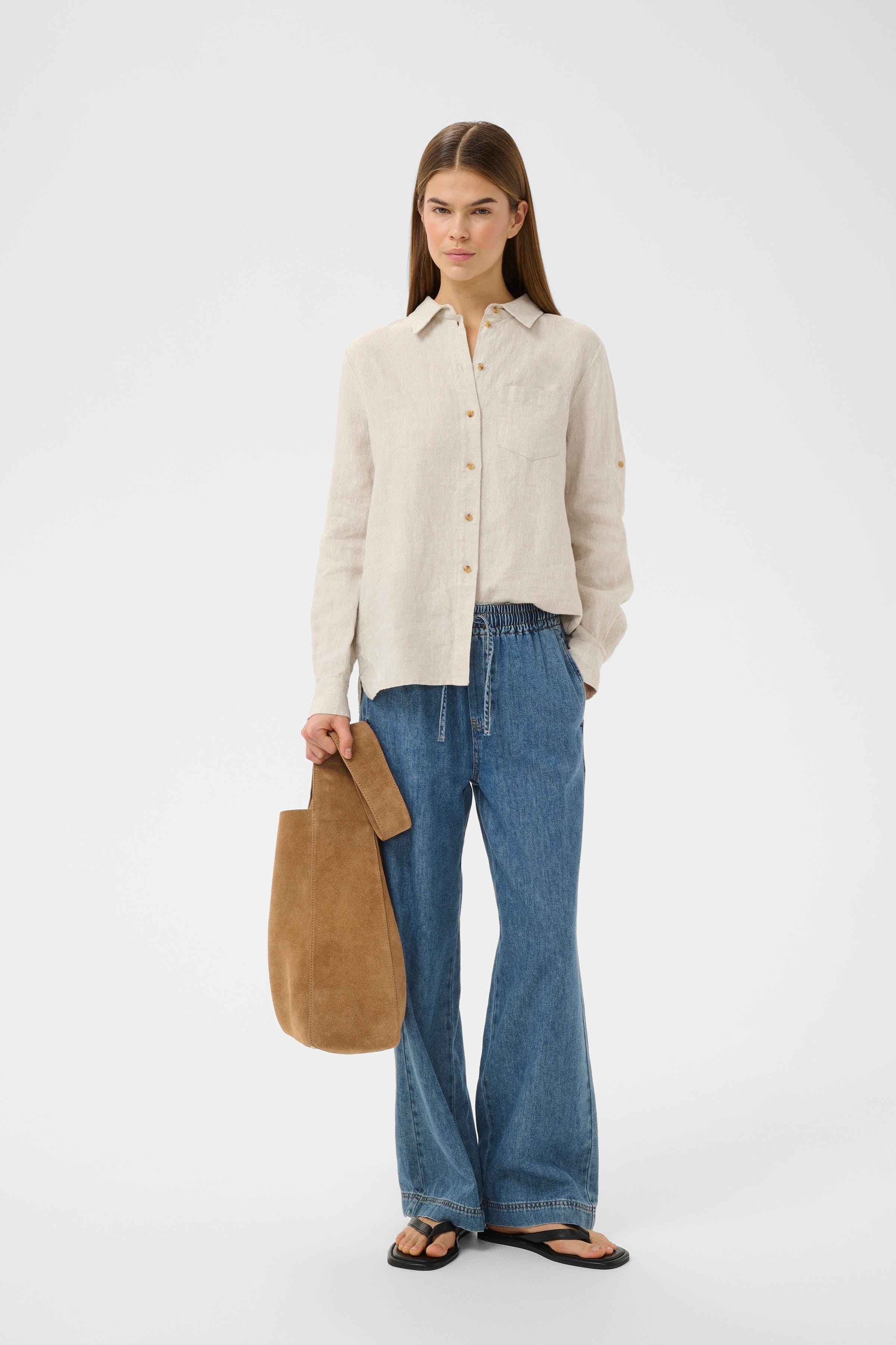 SophinaIW Pull-on Jeans LOOKBOOK FRONT 30110274-900006619