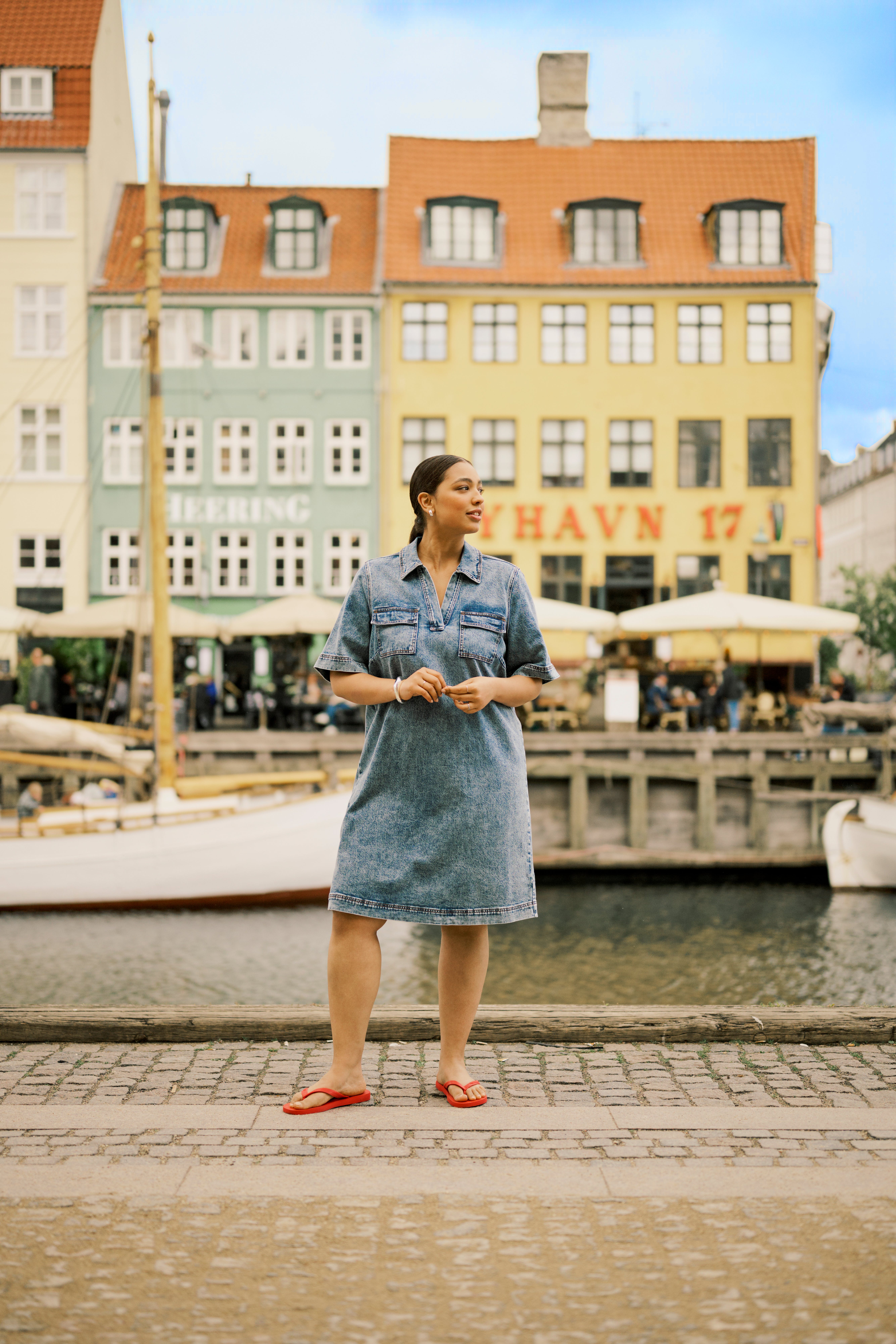 KCelona Denim Dress LOCATION NONE 10583402-107716