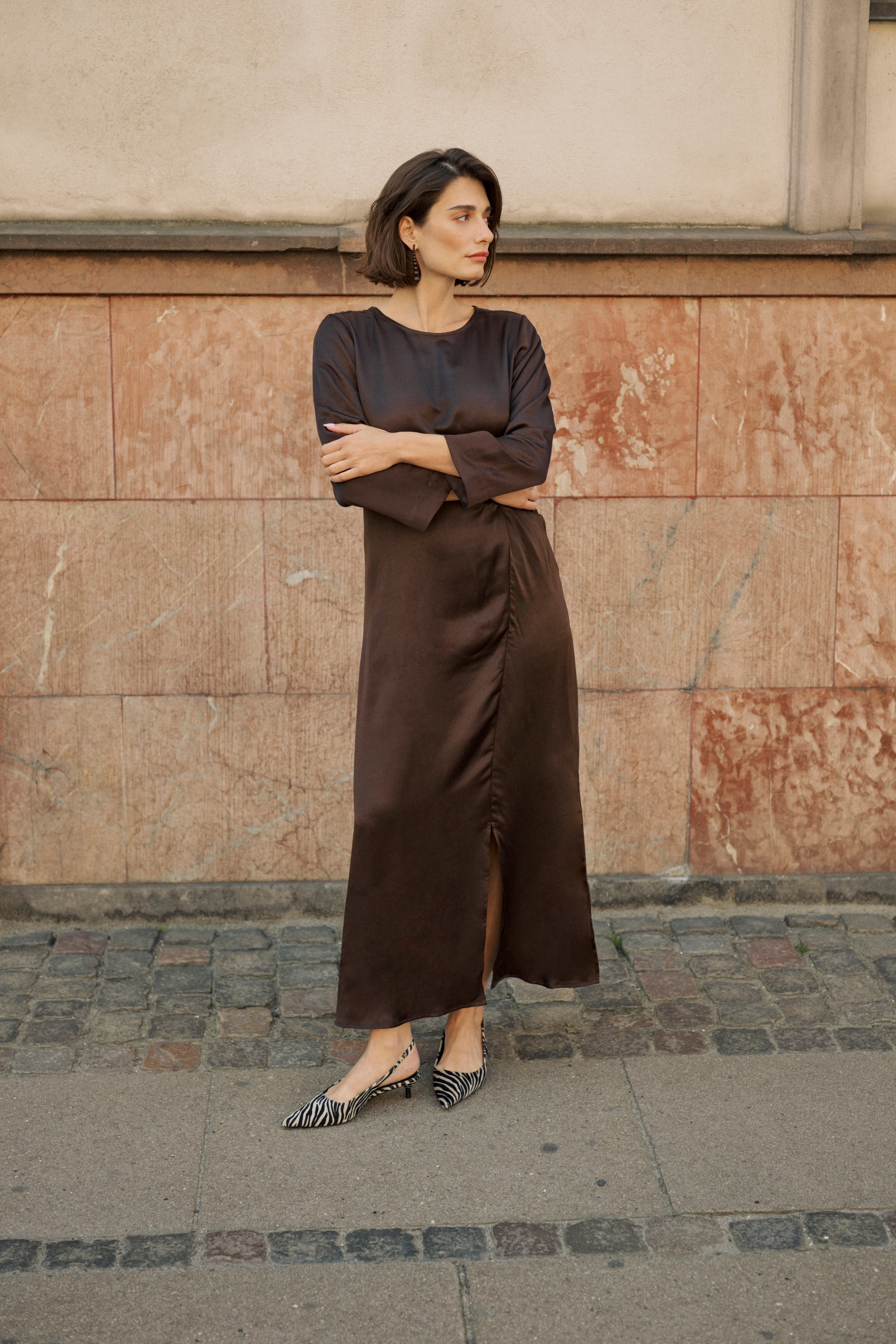 CUmollie Satin dress LOCATION NONE 50112291-190915