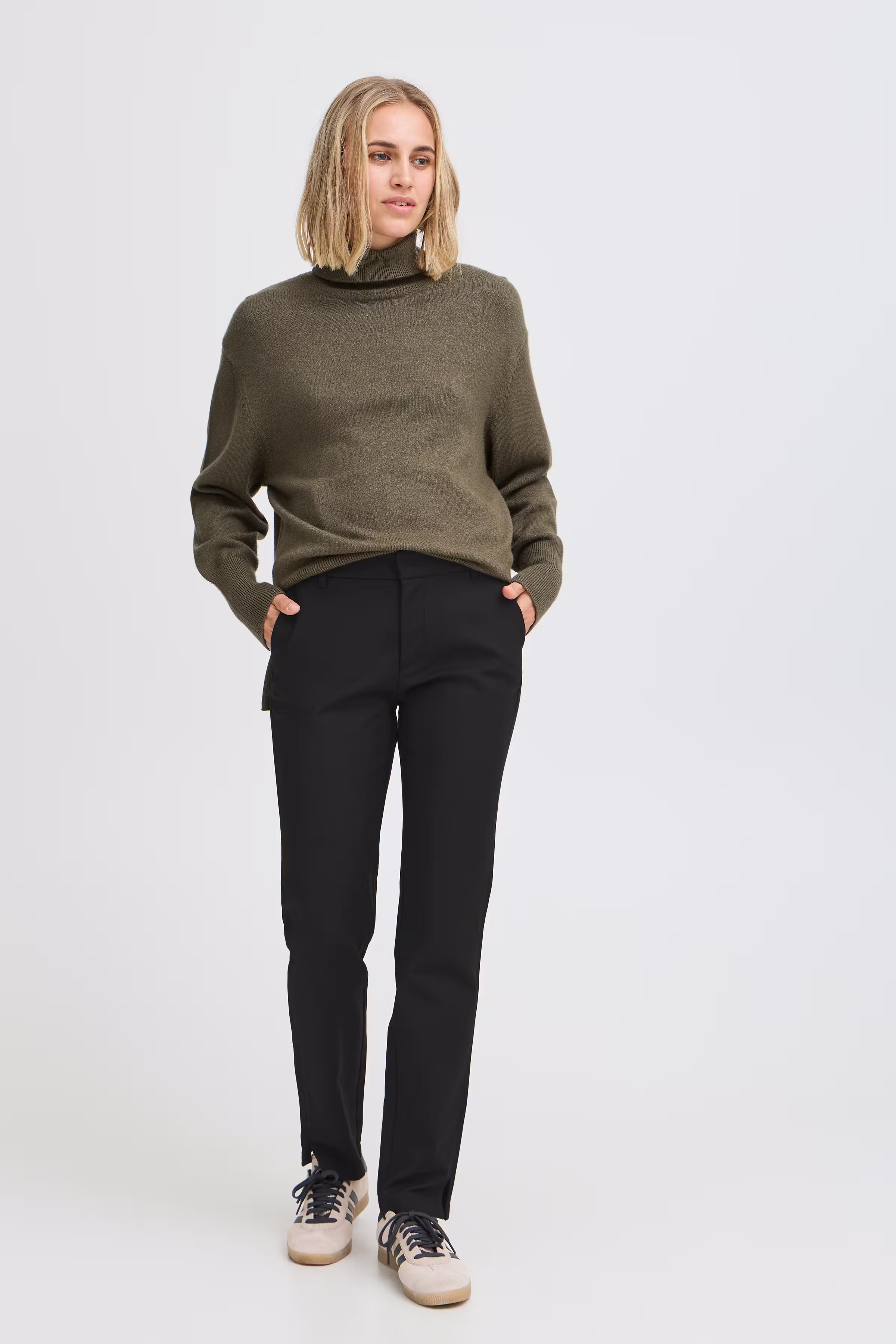 PZBINDY High Waist Long Skinny Leg Bukser LOOKBOOK FRONT 50206472-193911