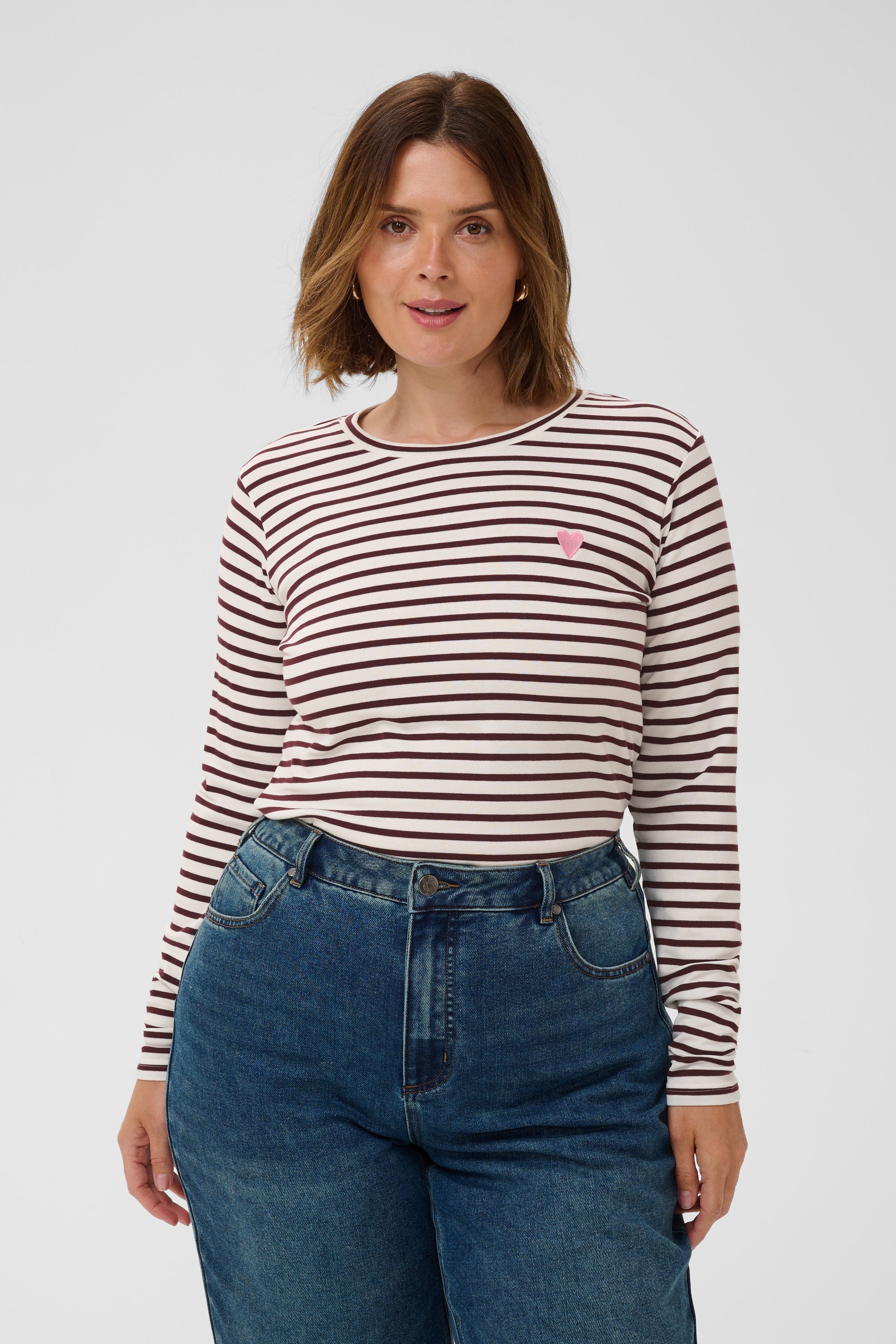 KClia Gestreiftes Langarm-T-Shirt LOOKBOOK FRONT 10580179-109989