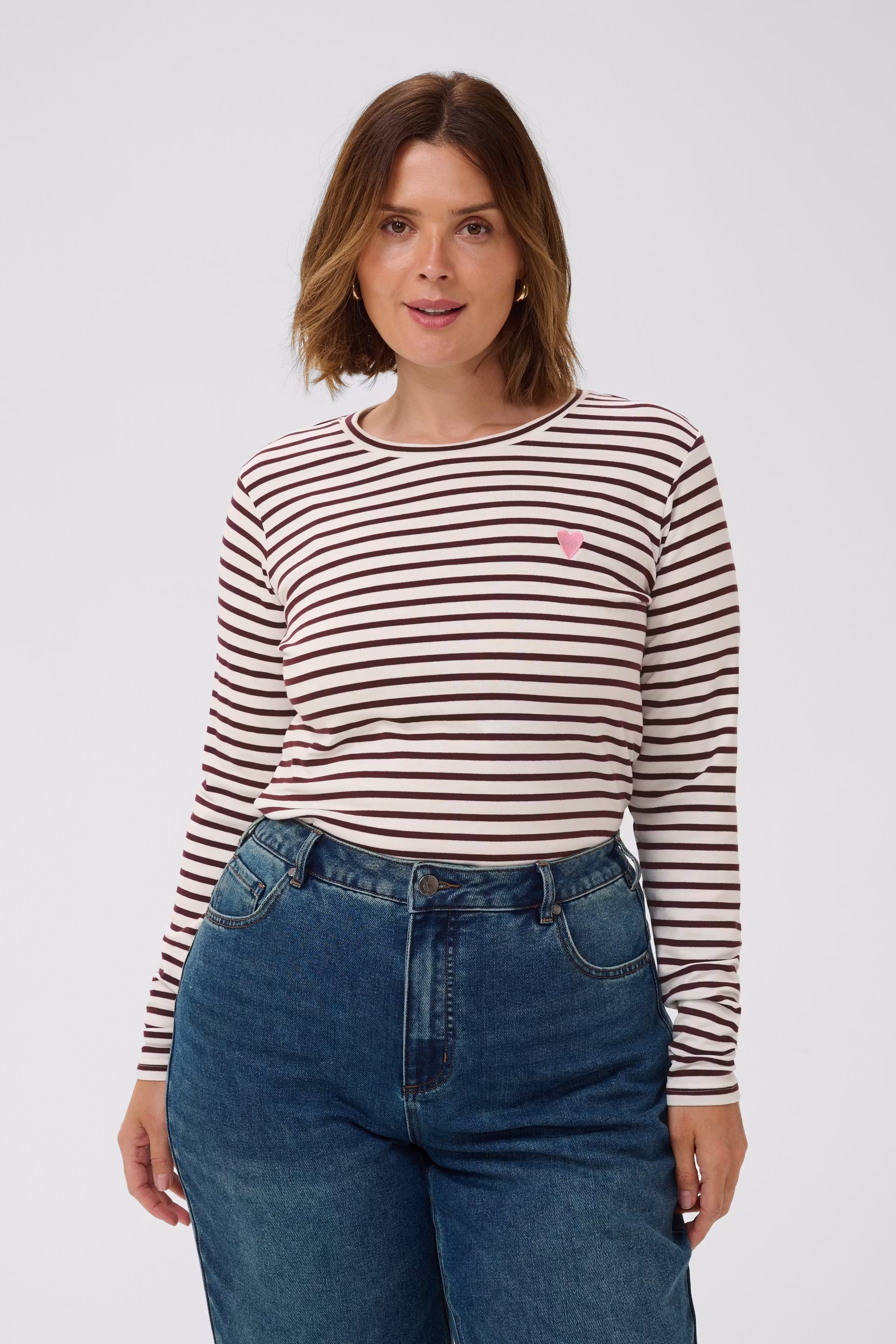 KClia Gestreiftes Langarm-T-Shirt LOOKBOOK FRONT 10580179-109989