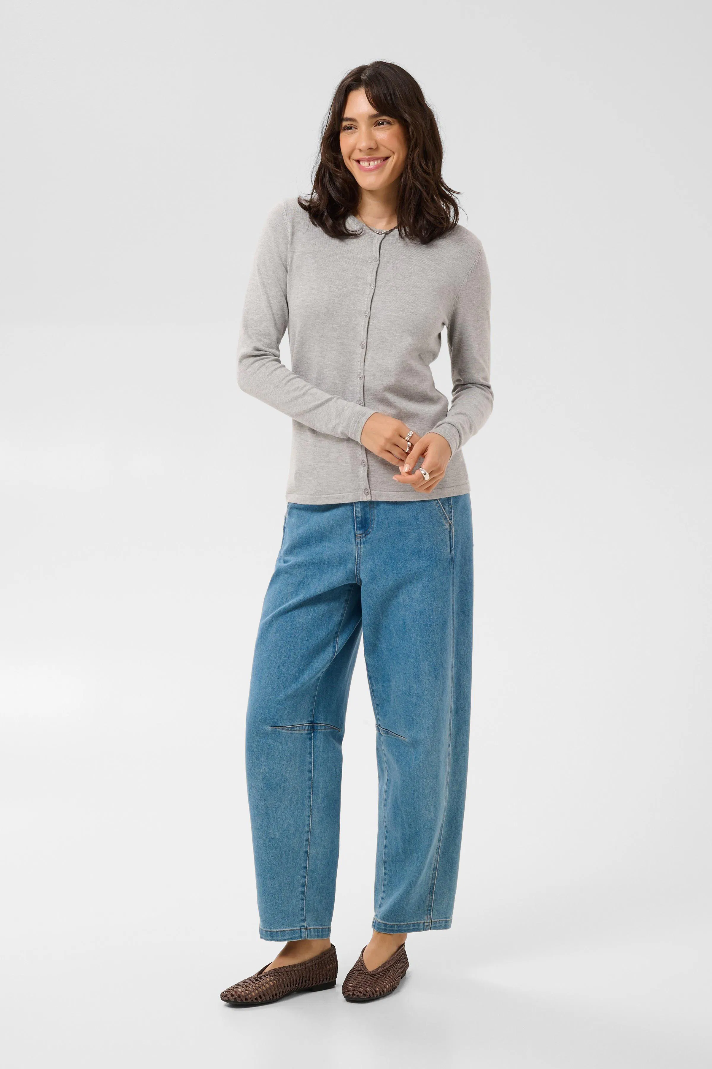 MilaSZ R-Neck Cardigan LOOKBOOK FRONT 30500005-1541011