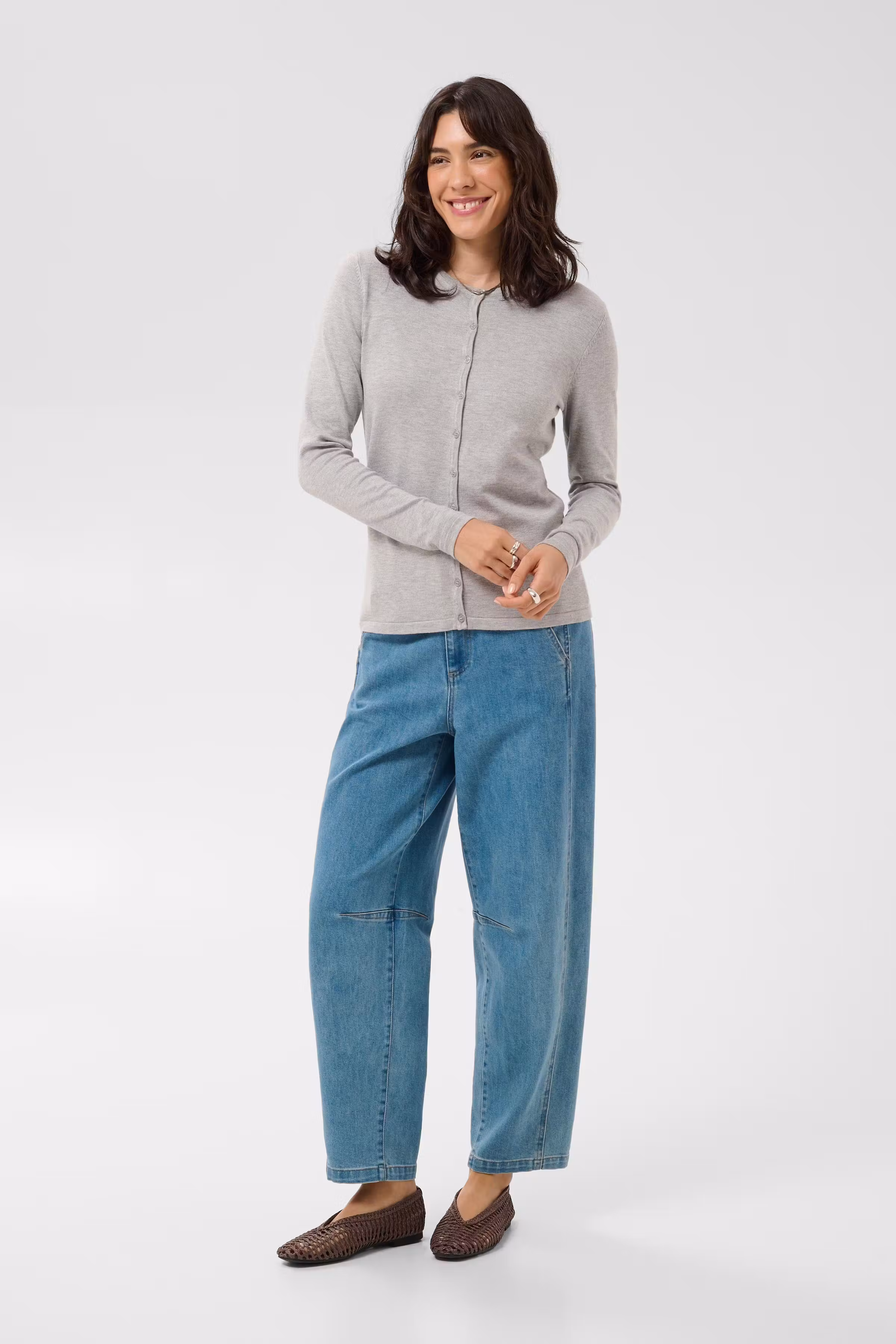 MilaSZ R-Neck Cardigan LOOKBOOK FRONT 30500005-1541011