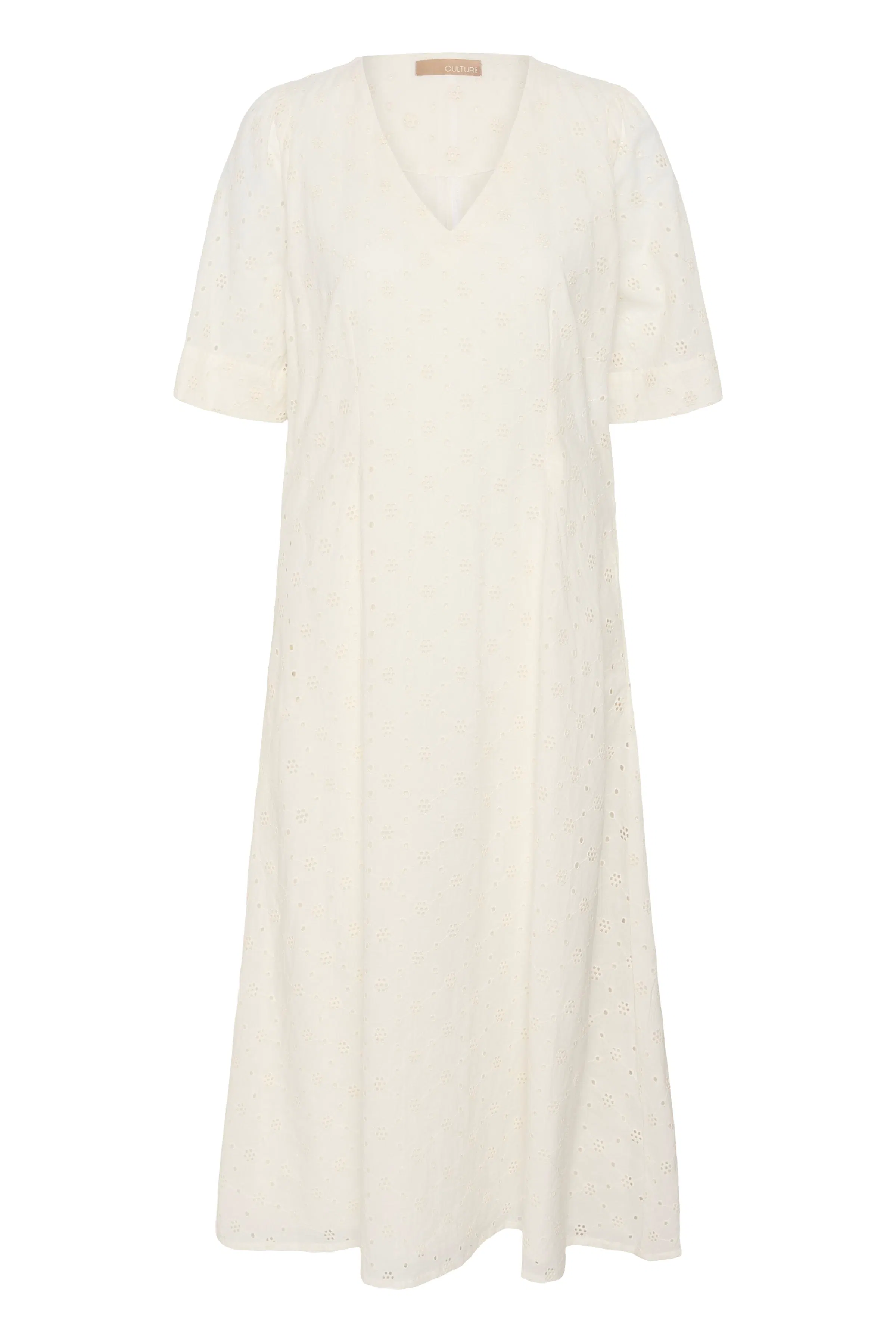 CUadelfine Kjole med broderi PACK FRONT 50113254-500013