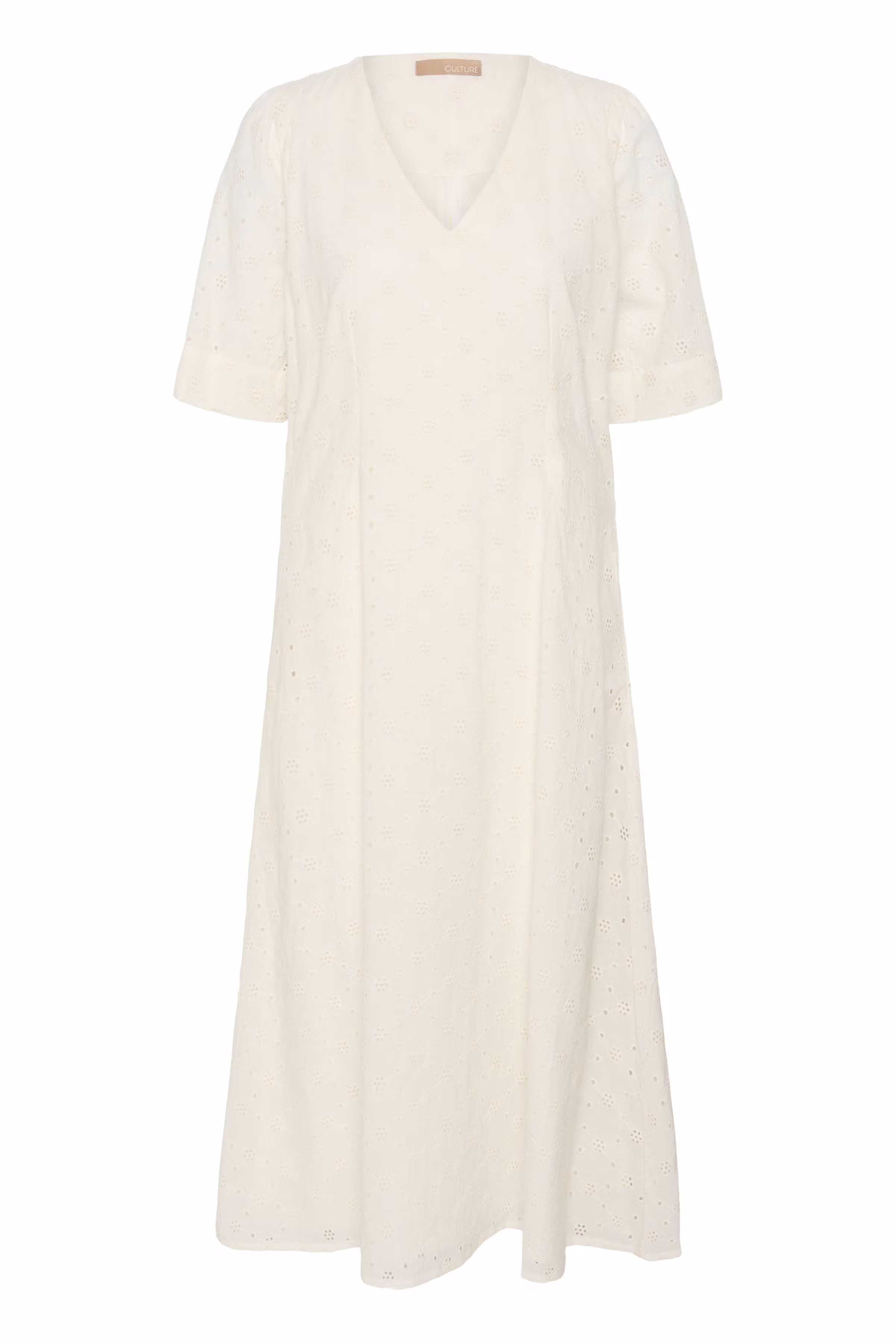 CUadelfine Kjole med broderi PACK FRONT 50113254-500013