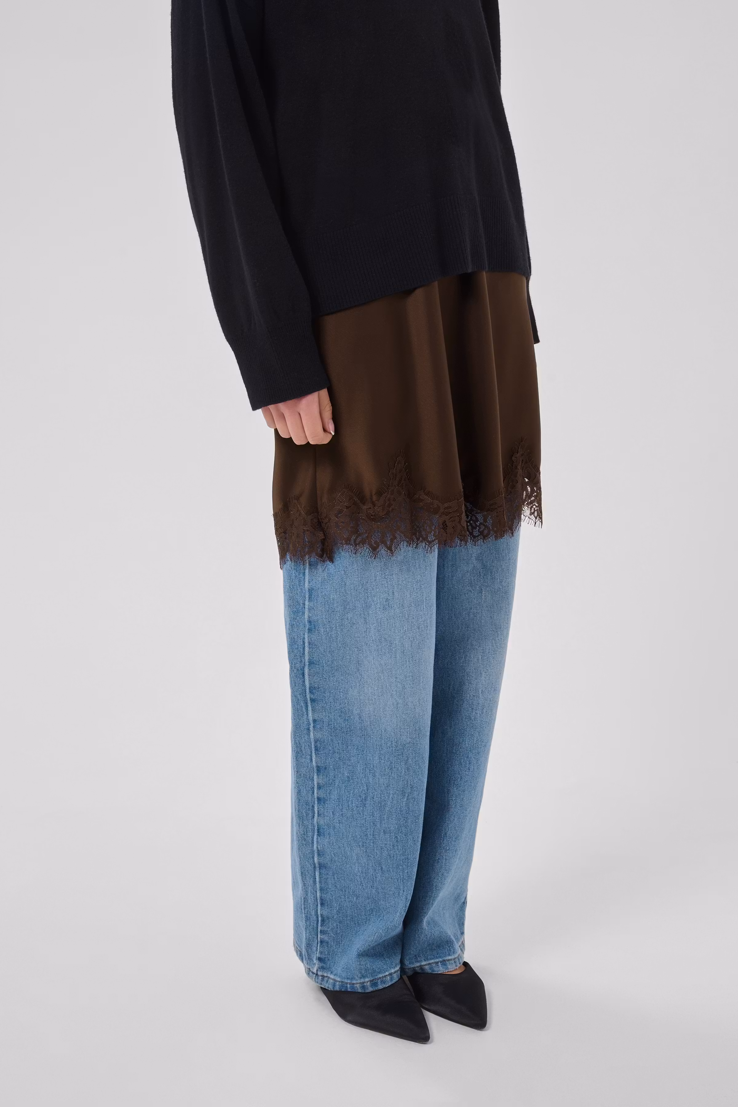 MWBrenda Skirt with lace trim LOOKBOOK FRONT 10705716-109345