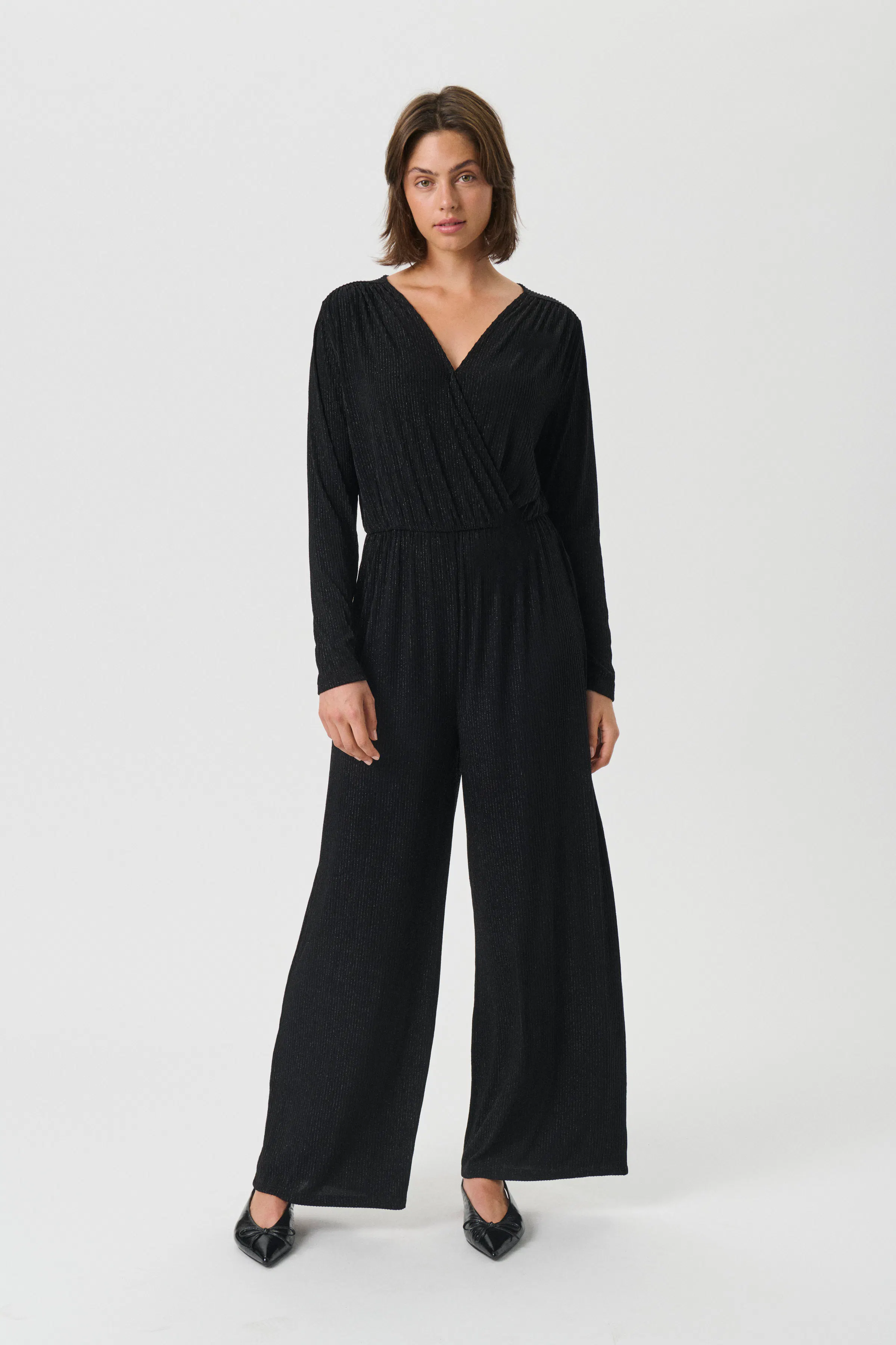 LinikaPW Cardigan in black stripe / nature colour