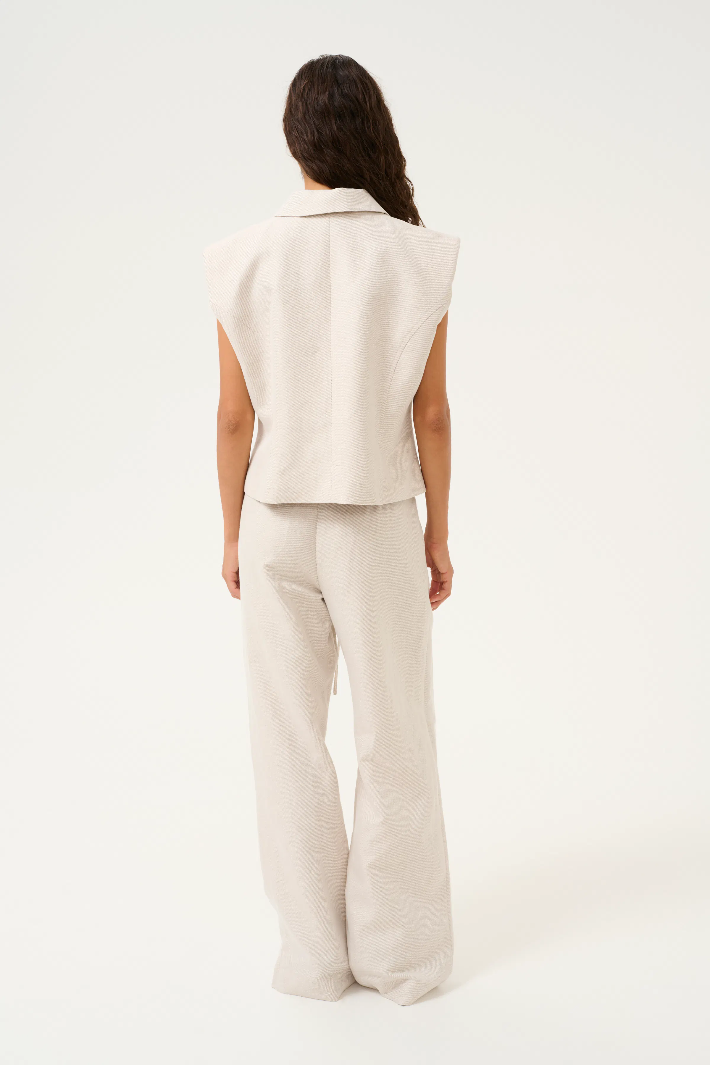 KBVia Top in linen blend LOOKBOOK BACK 10105475-1613101