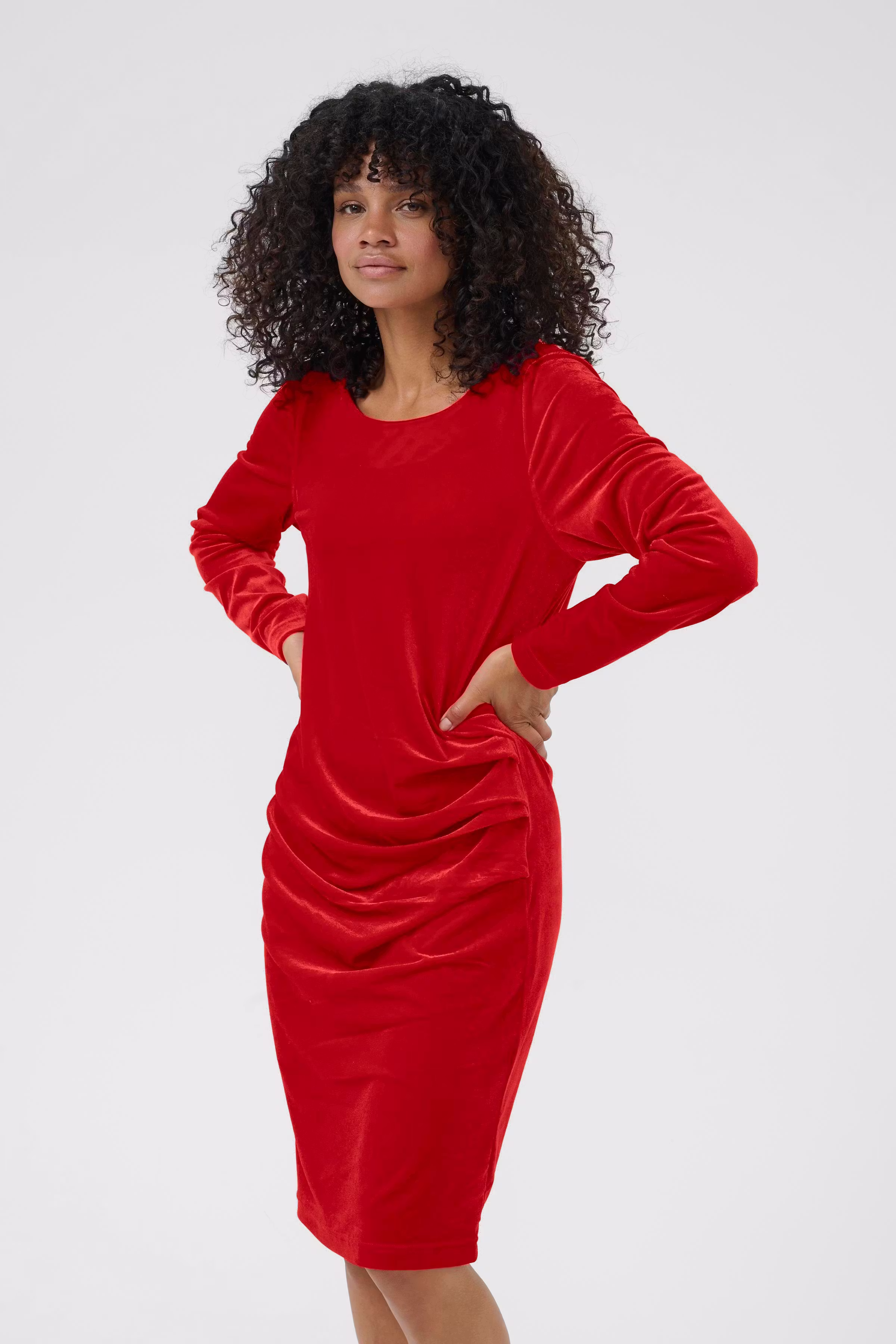 Kelly Velourkjole LOOKBOOK FRONT 10501495-191758