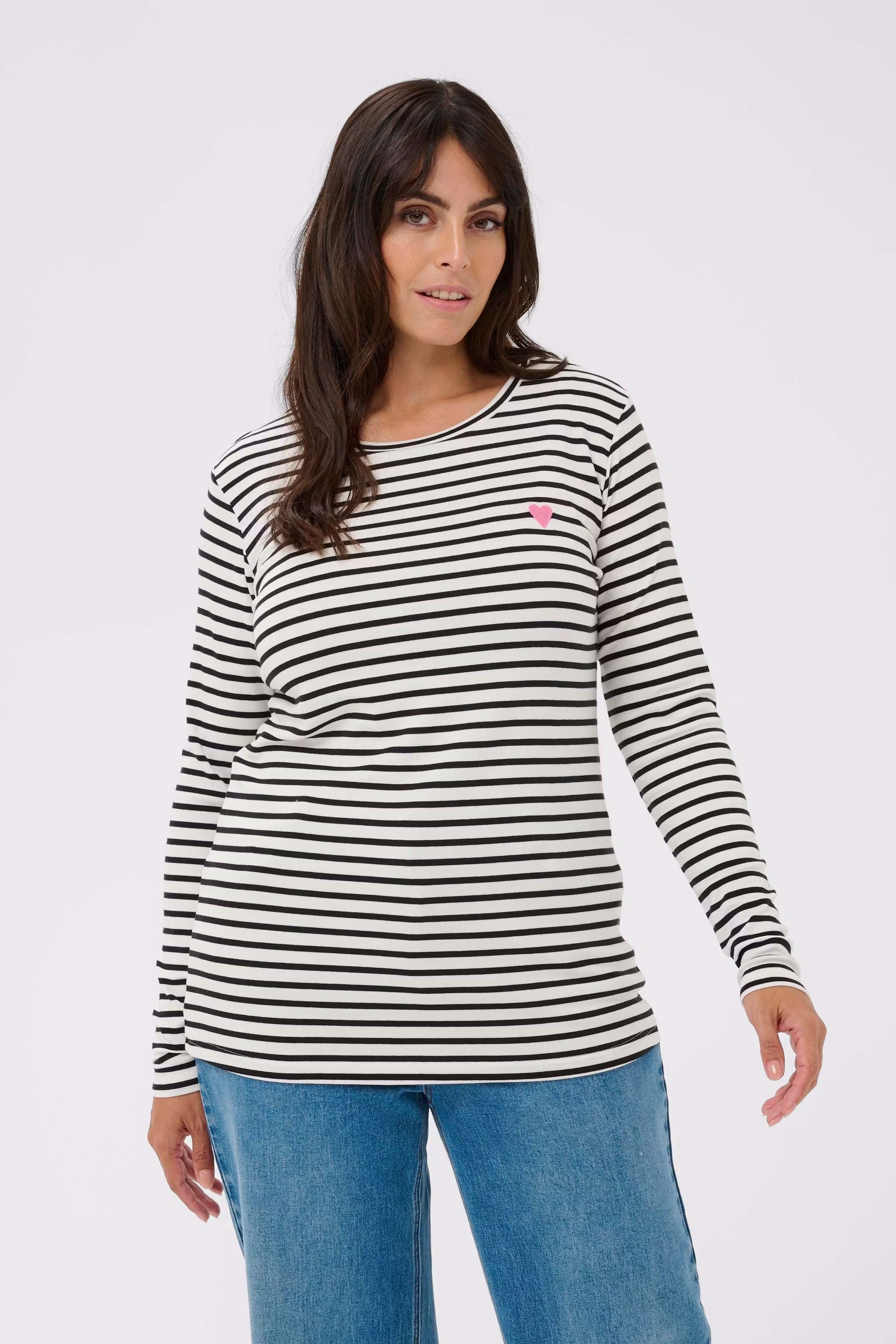 KClia Striped Blouse LOOKBOOK FRONT 10580179-109322