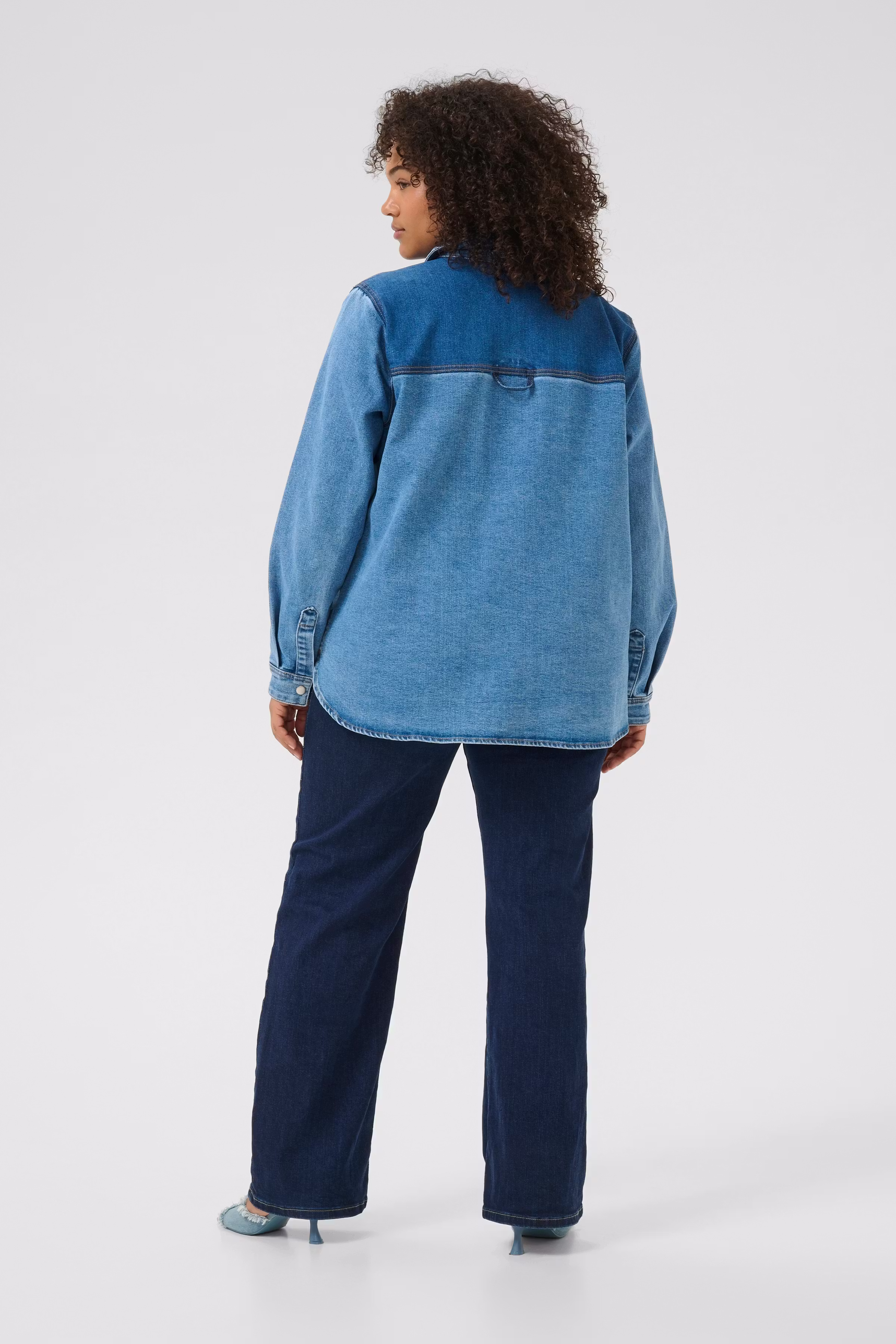 KCsandria Denim Overhemd LOOKBOOK BACK 10583531-102989
