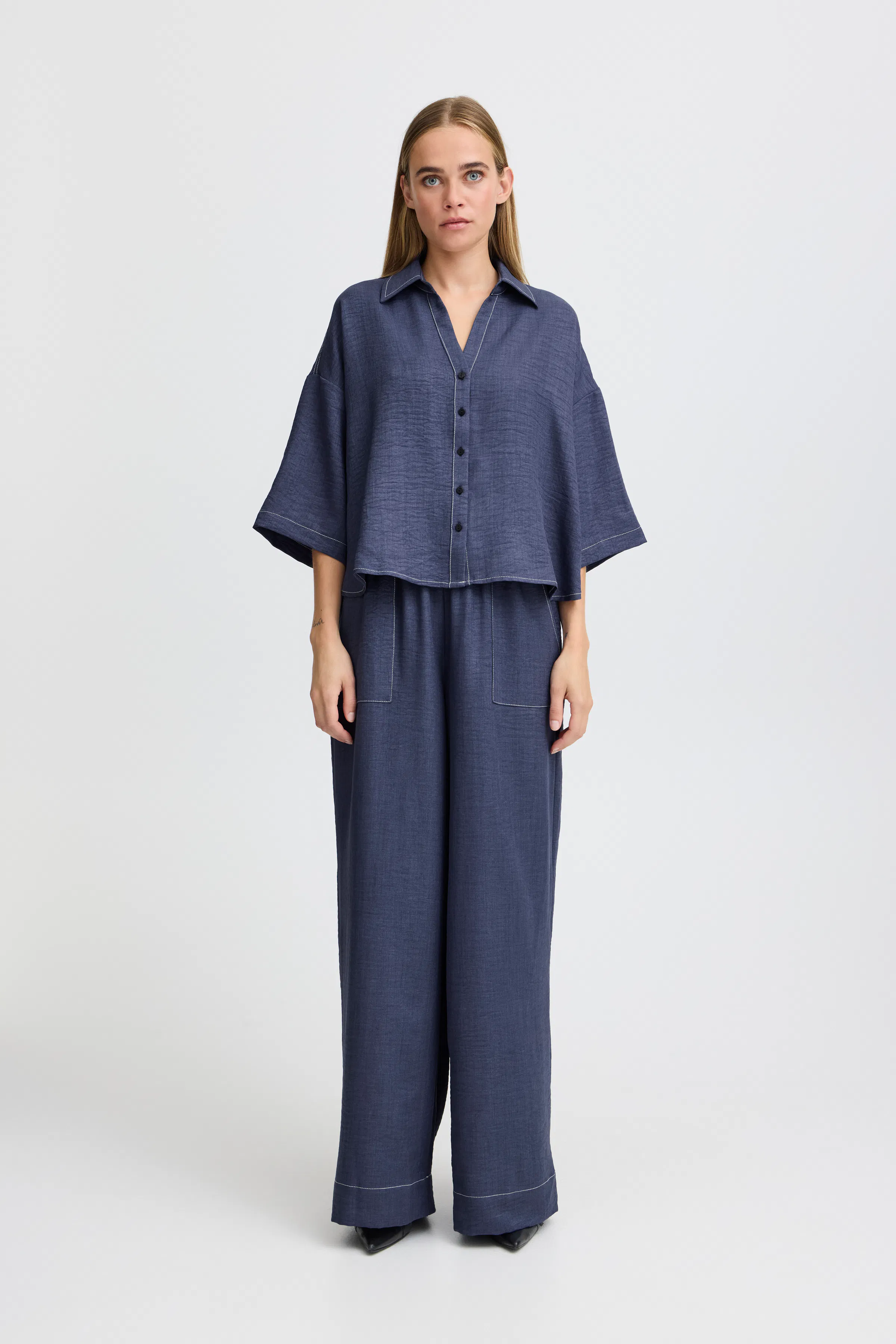 IXELSIE Overhemd LOOKBOOK FRONT 20123574-174021