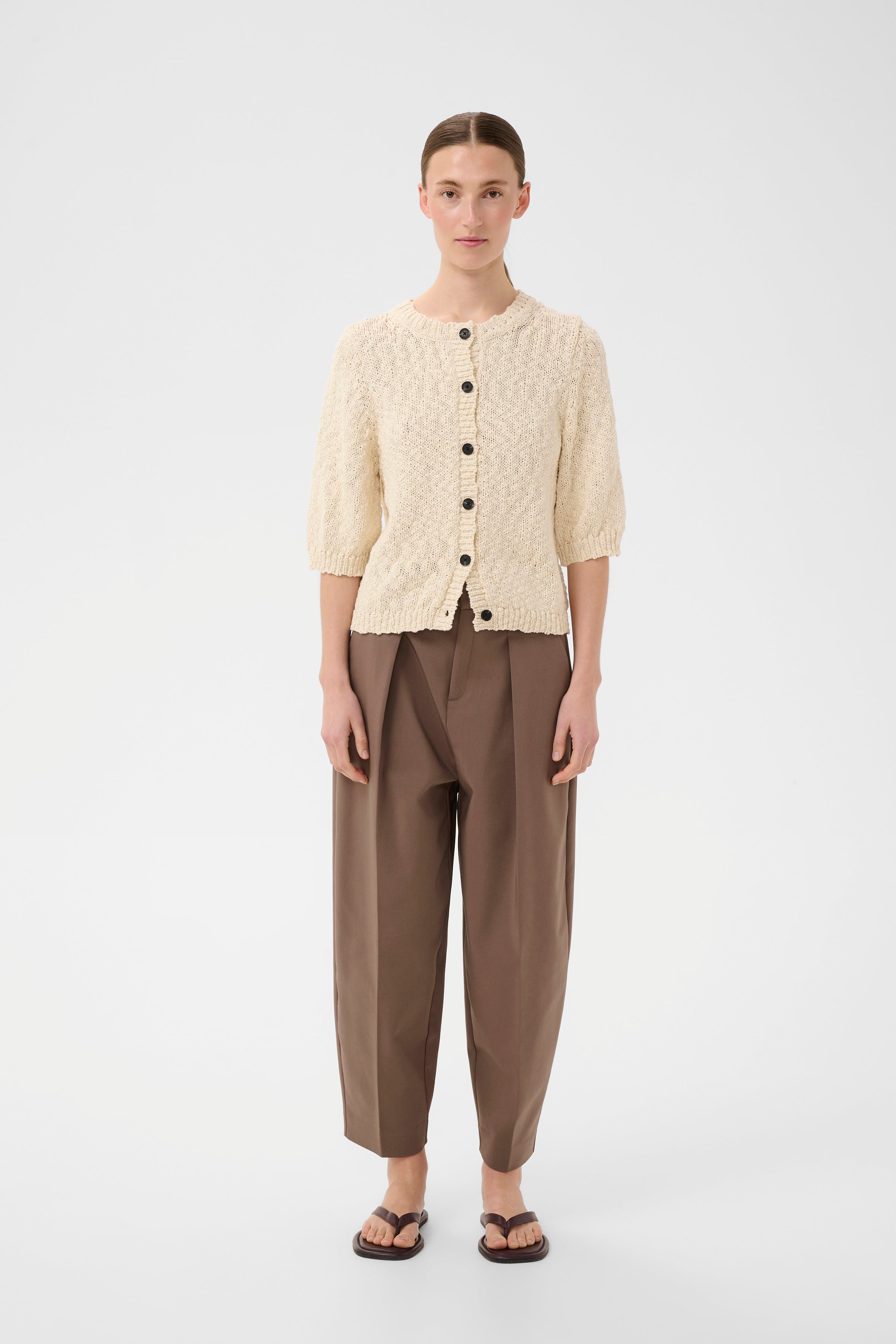 ZellaIW Barrel Bukser LOOKBOOK FRONT 30107207-181307