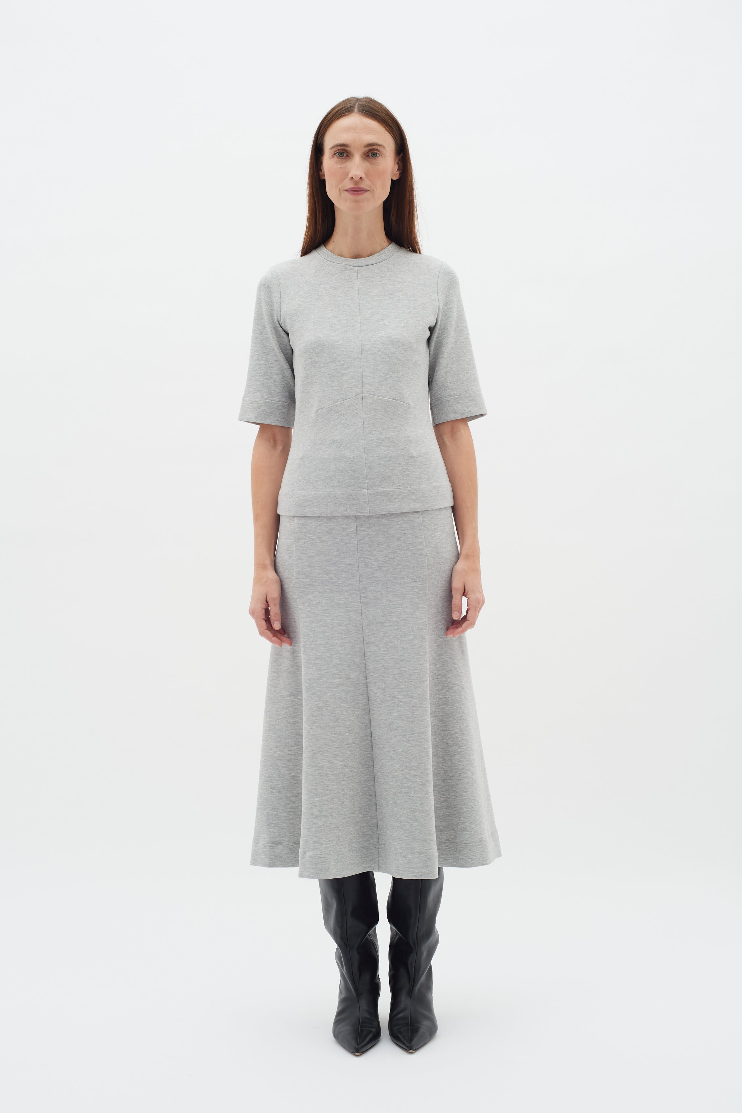 CocentIW Melange Rok LOOKBOOK FRONT 30109855-1740161