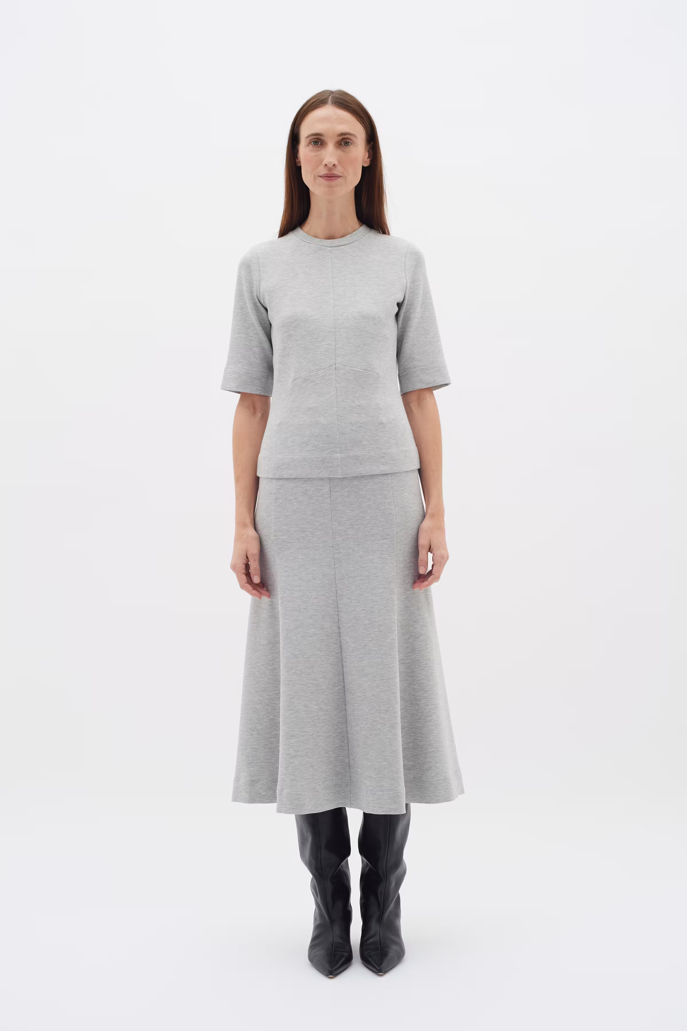 CocentIW Melange Rok LOOKBOOK FRONT 30109855-1740161