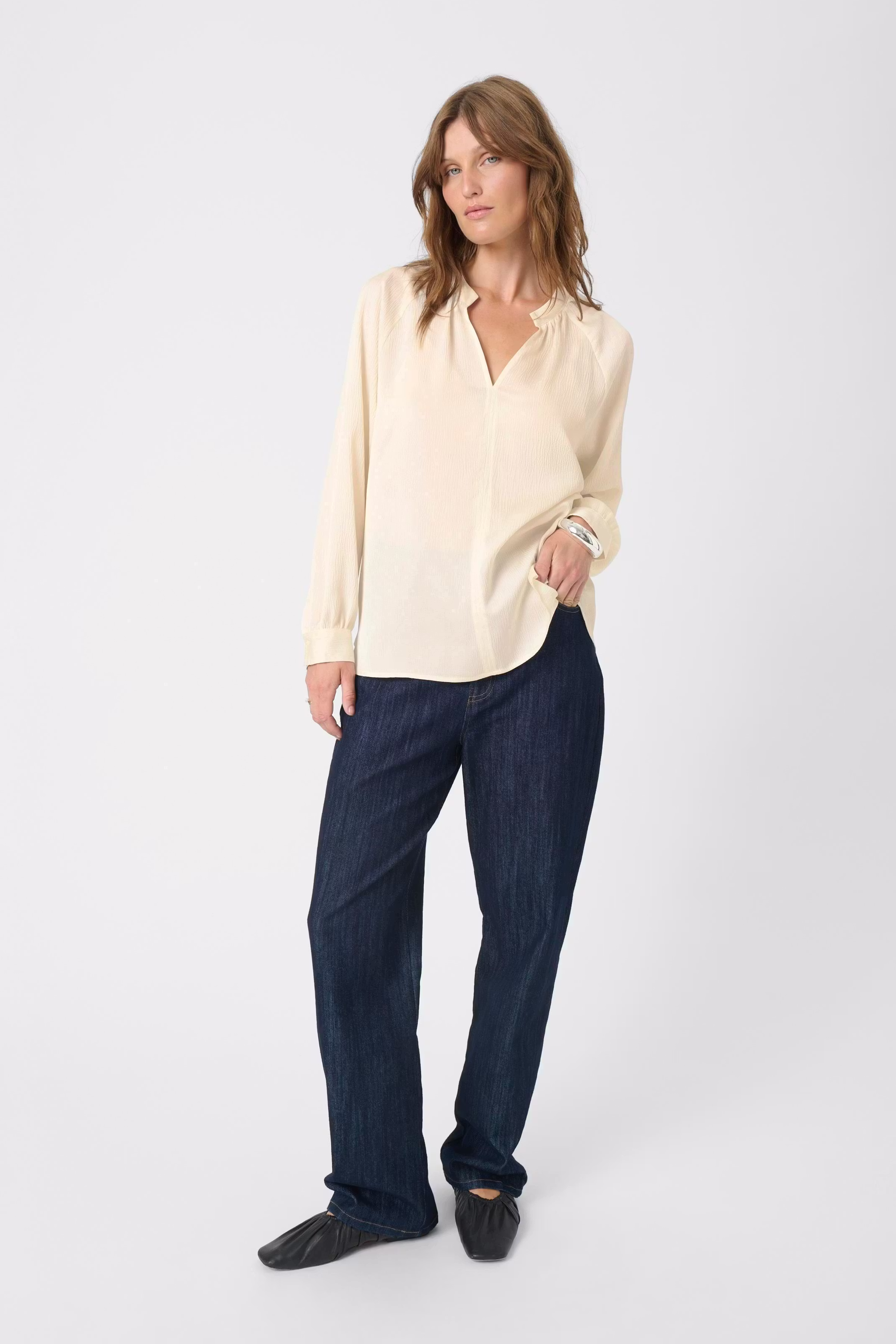 SLIoana Bluse LOOKBOOK FRONT 30407197-110701