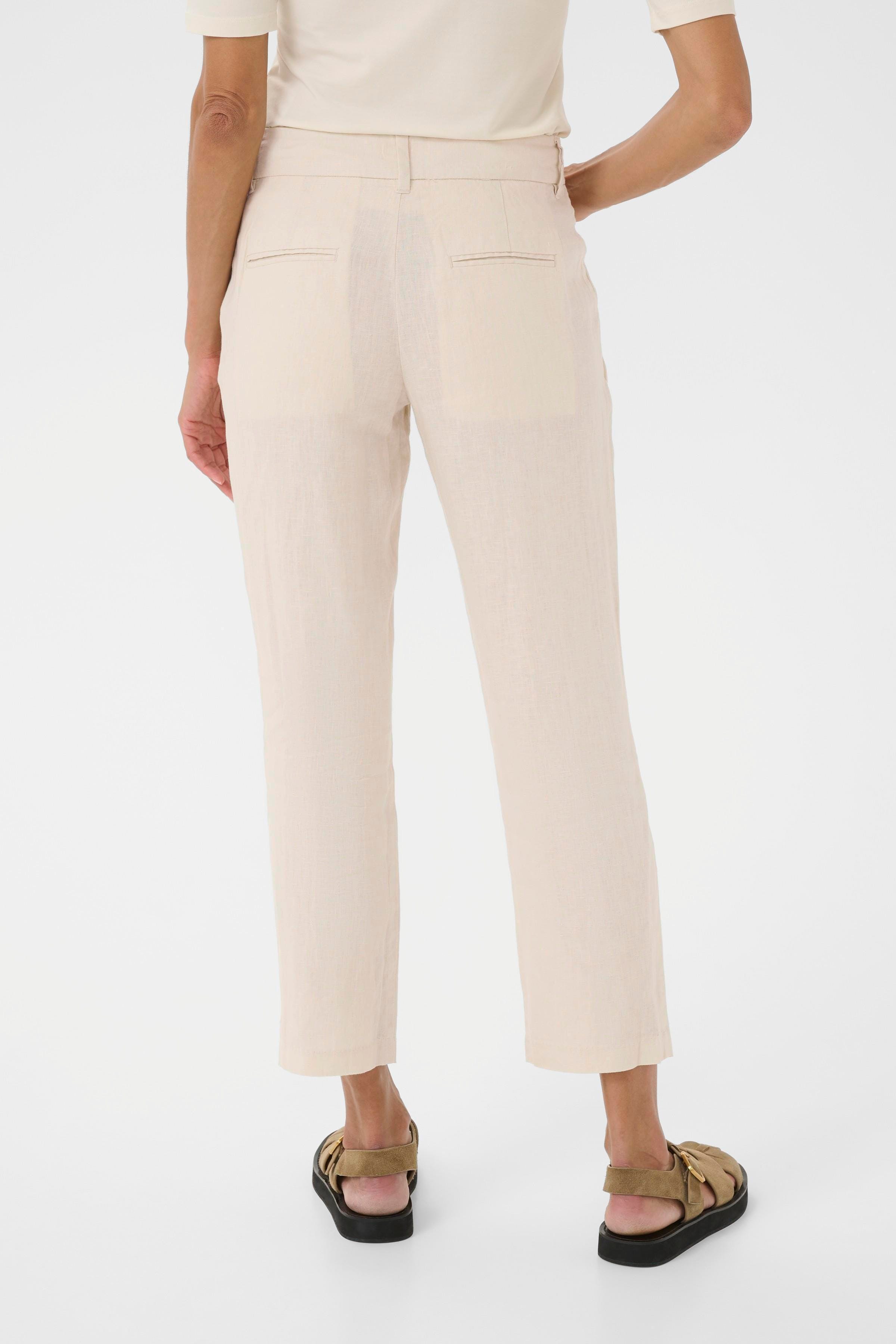 SoffePW Linen Trousers LOOKBOOK BACK 30309389-130400