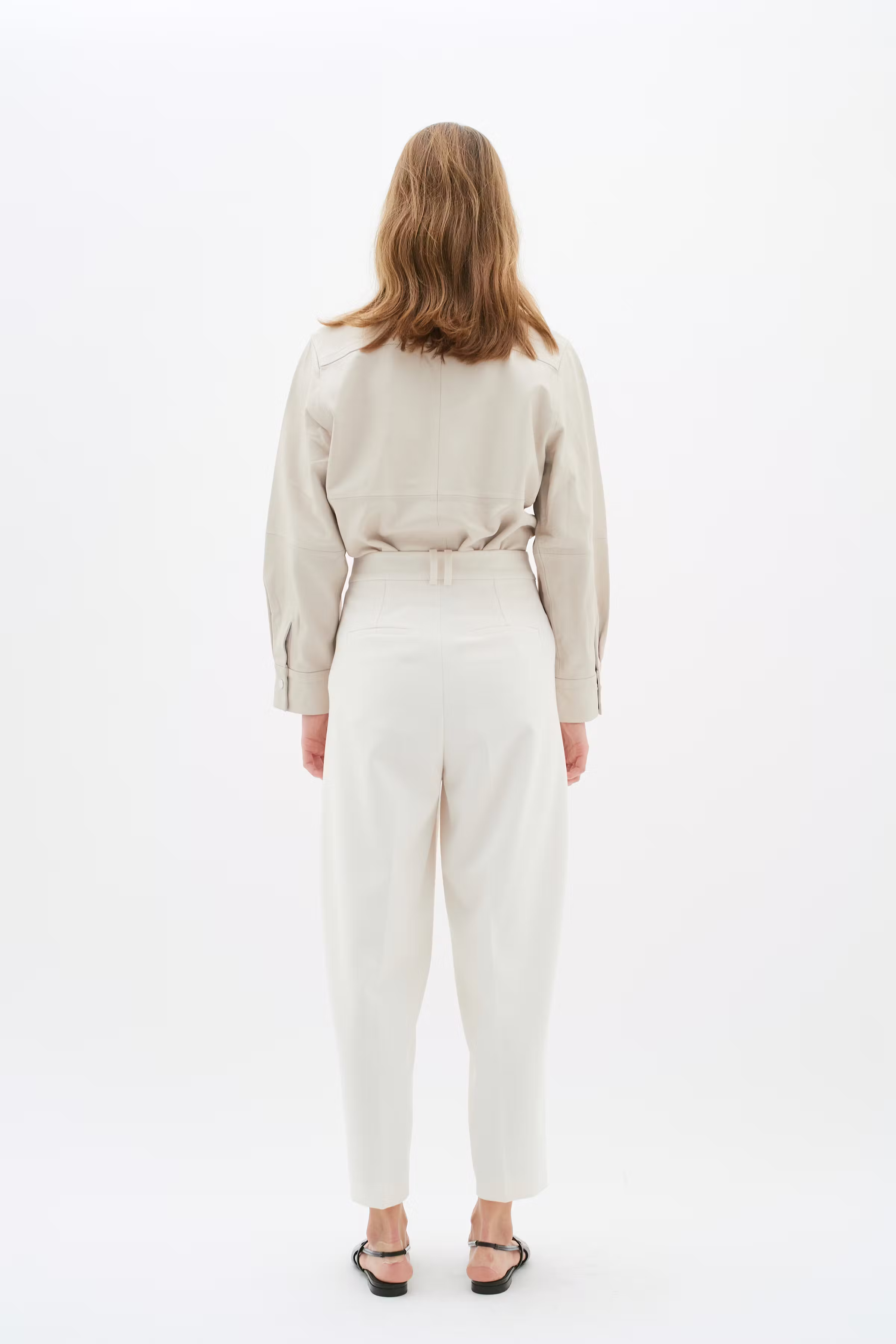 ZaciIW Läder Skjorta LOOKBOOK BACK 30109226-130403