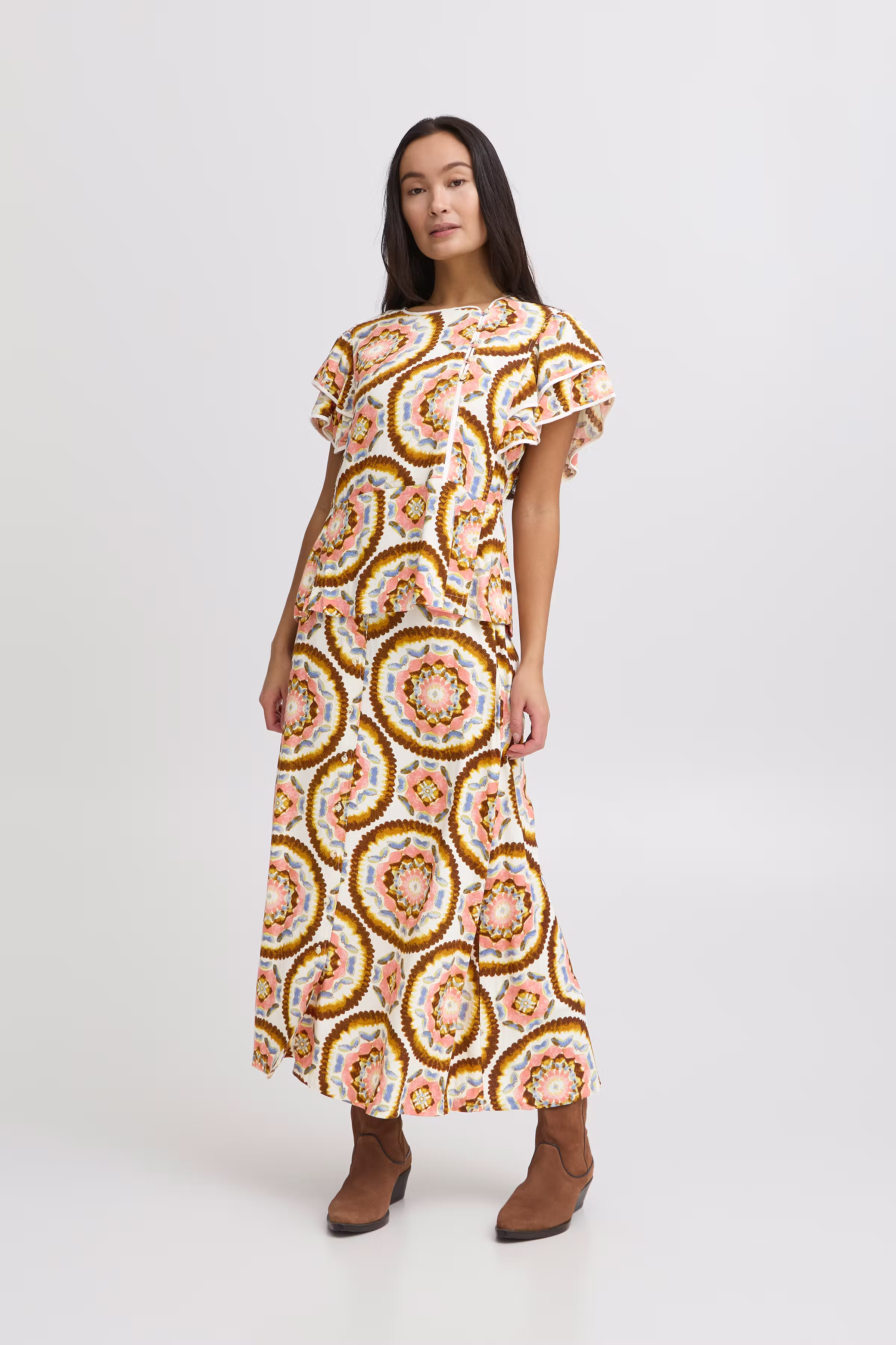 IRLILJE Blouse with short sleeve LOOKBOOK FRONT 20122644-130905