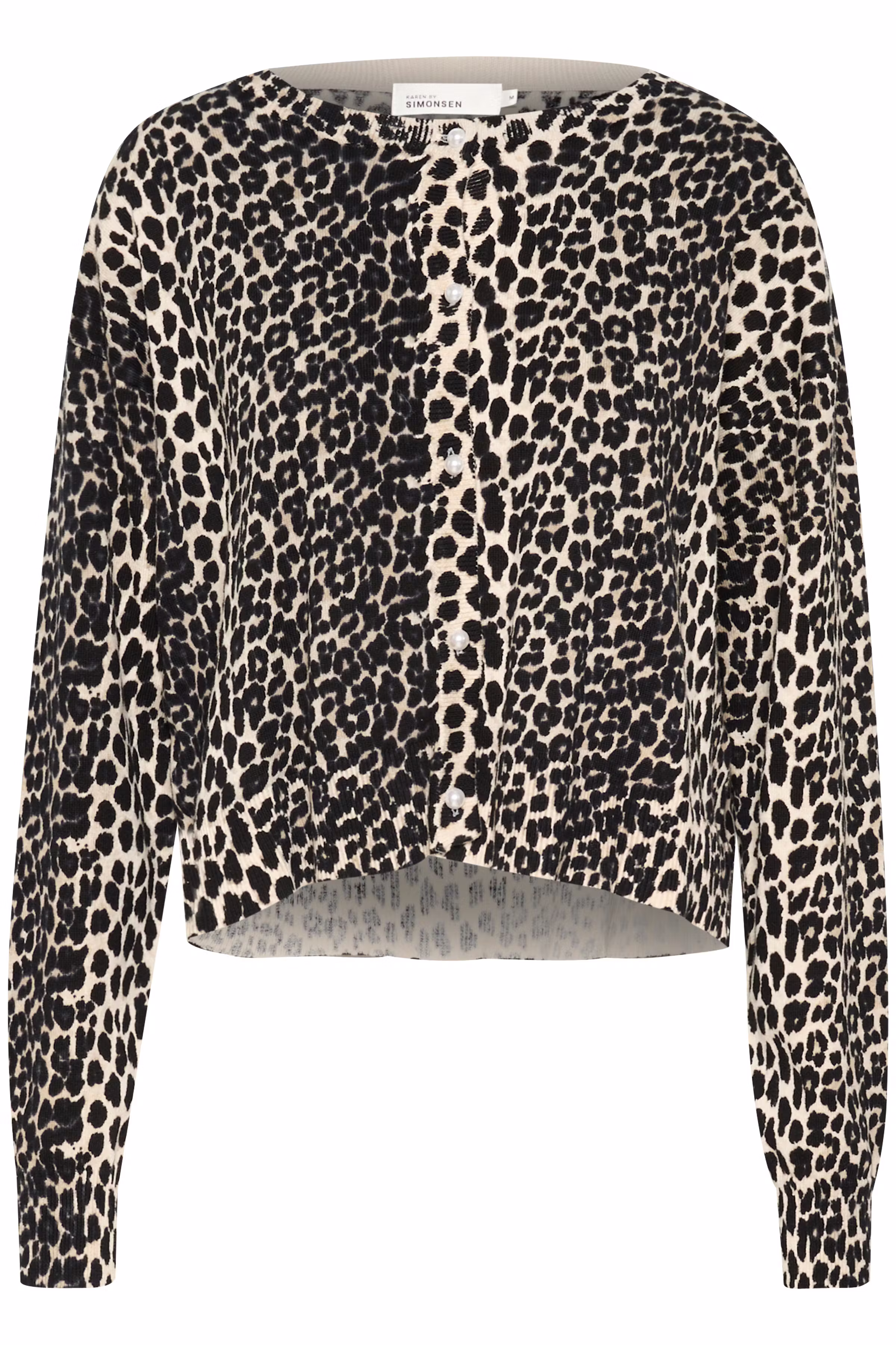 KBUriela Leopardcardigan PACK FRONT 10105435-107427