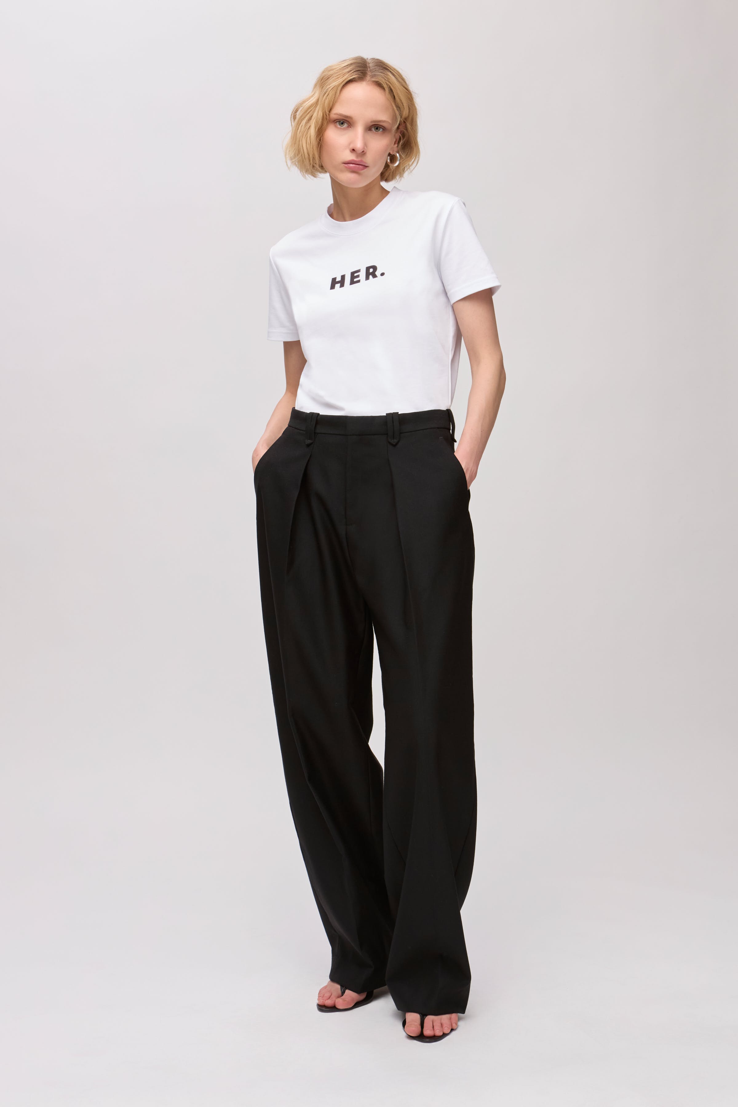 IOPinta Trousers LOOKBOOK FRONT 30600133-BK999