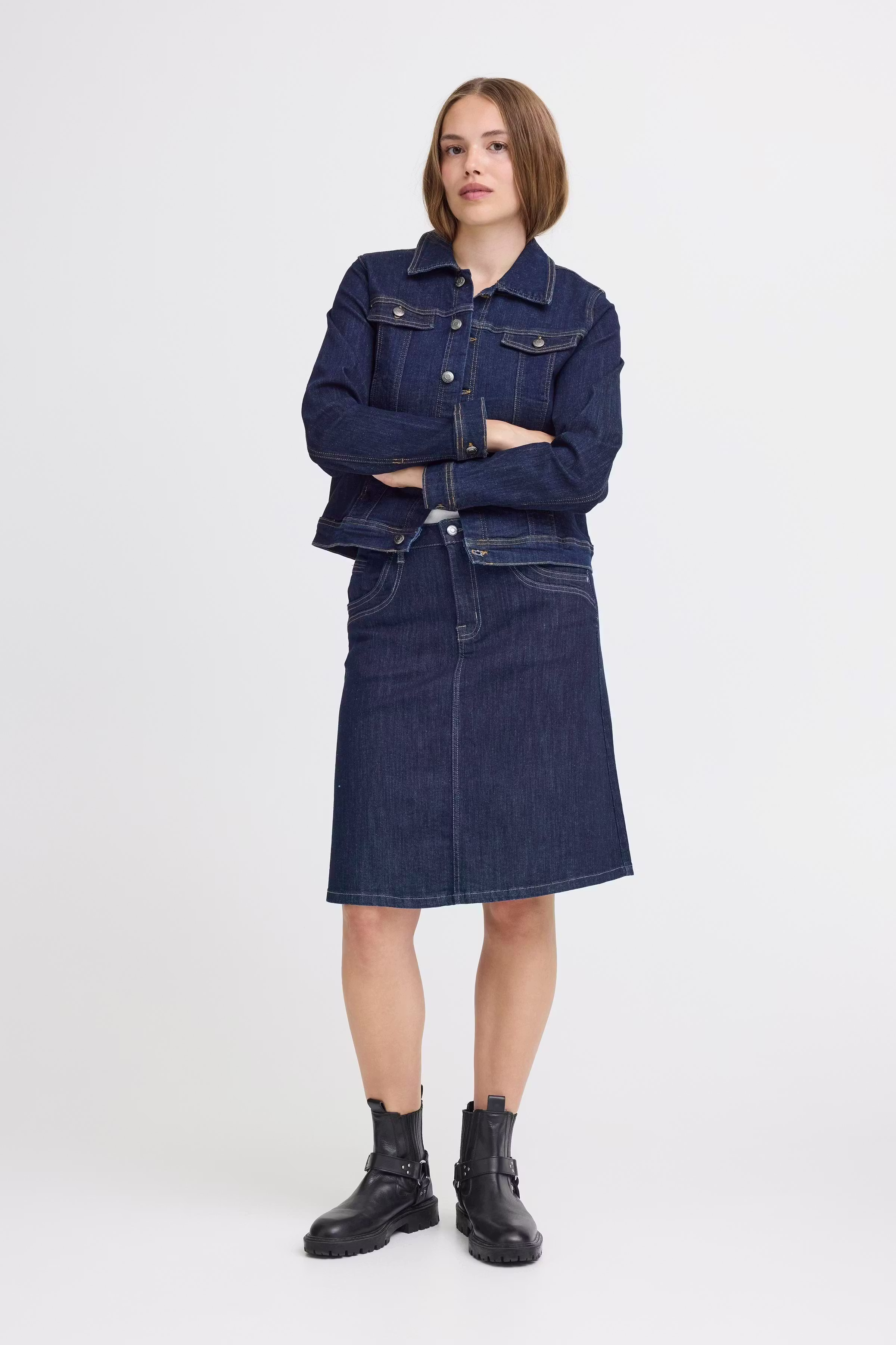 PZKATJA Skjørt LOOKBOOK FRONT 50208832-202124