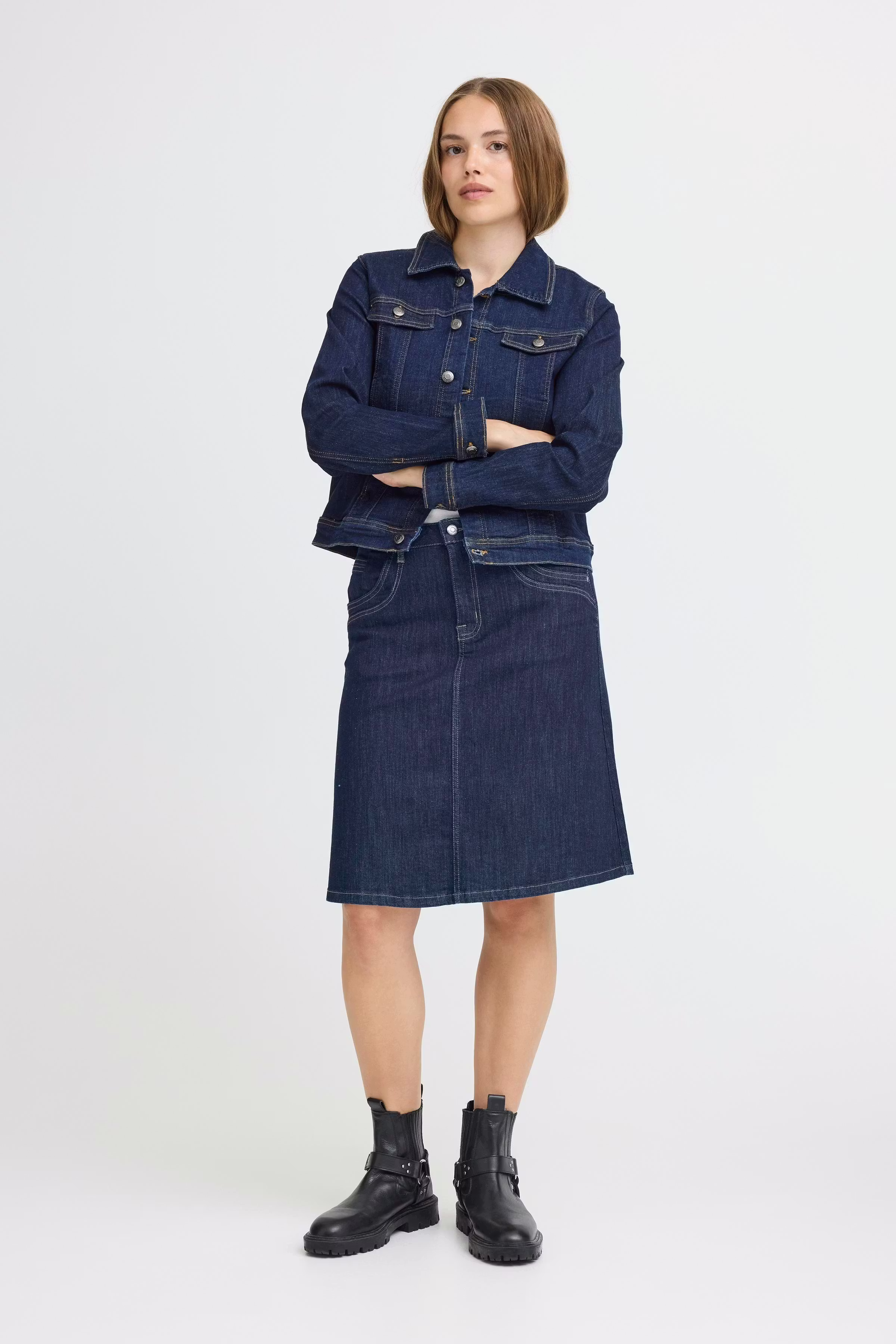 PZKATJA Skjørt LOOKBOOK FRONT 50208832-202124