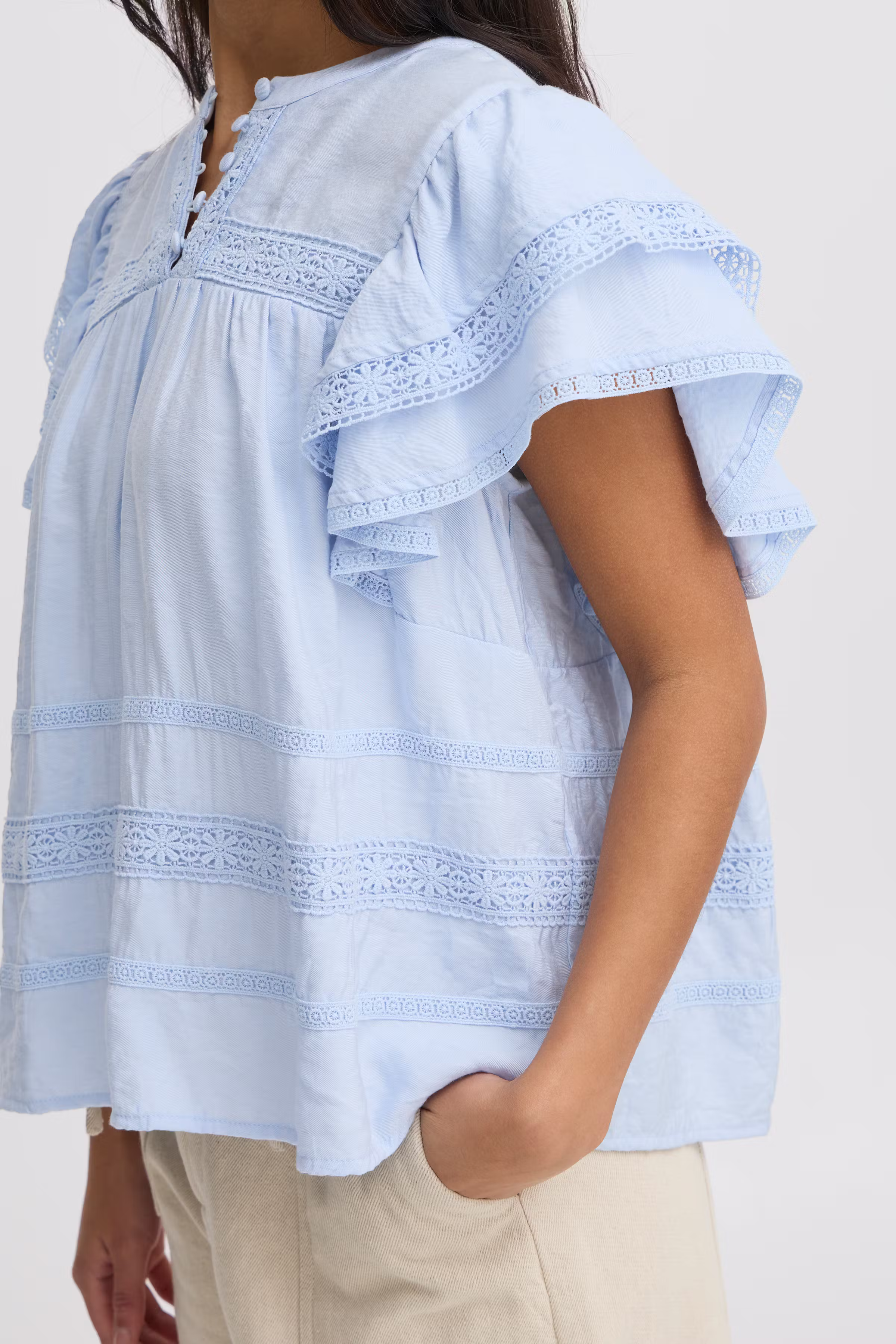 IRDEMI Kortärmad blus LOOKBOOK DETAIL 20122628-144110