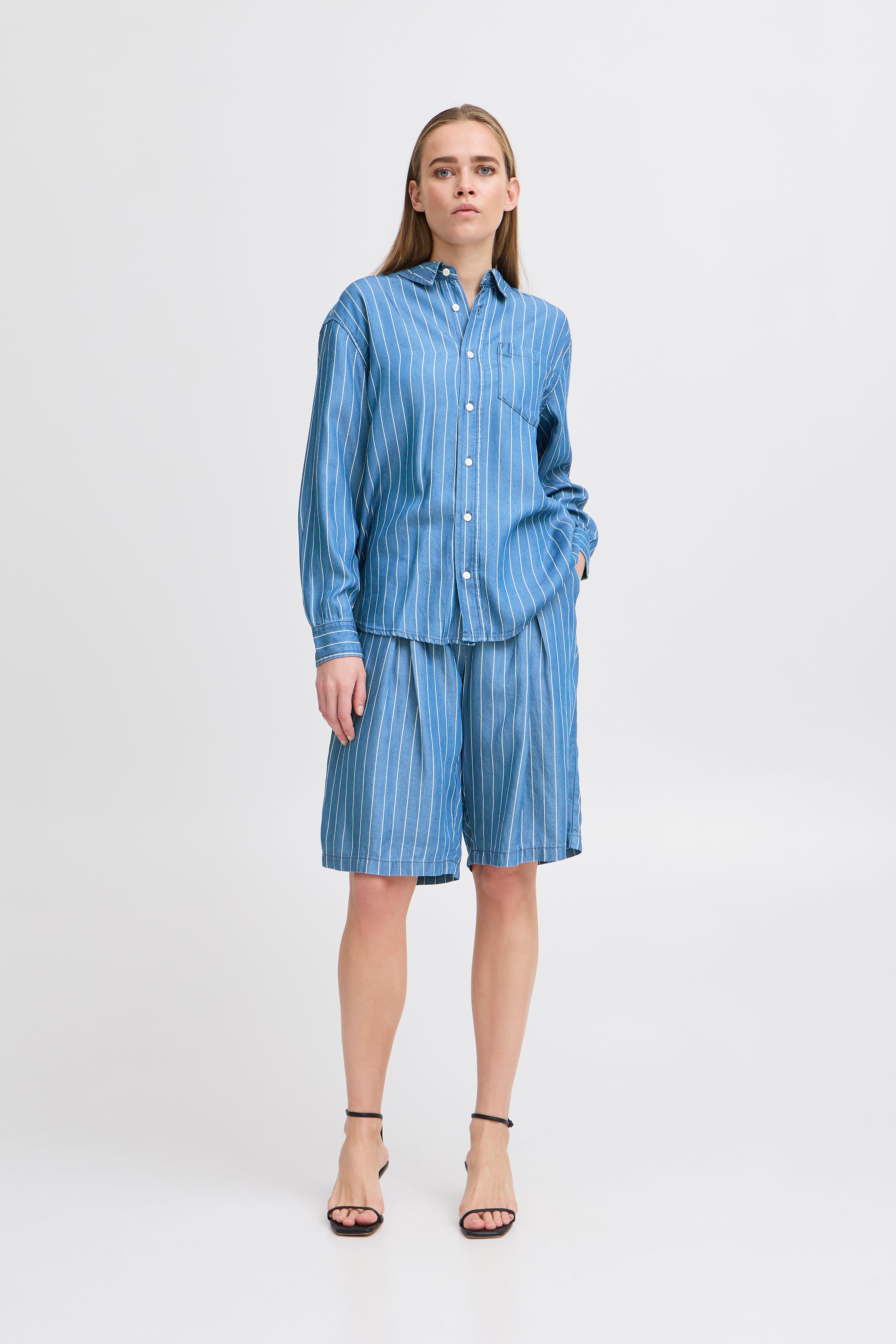 IHBECCOS Denimskjorta LOOKBOOK FRONT 20122779-201166