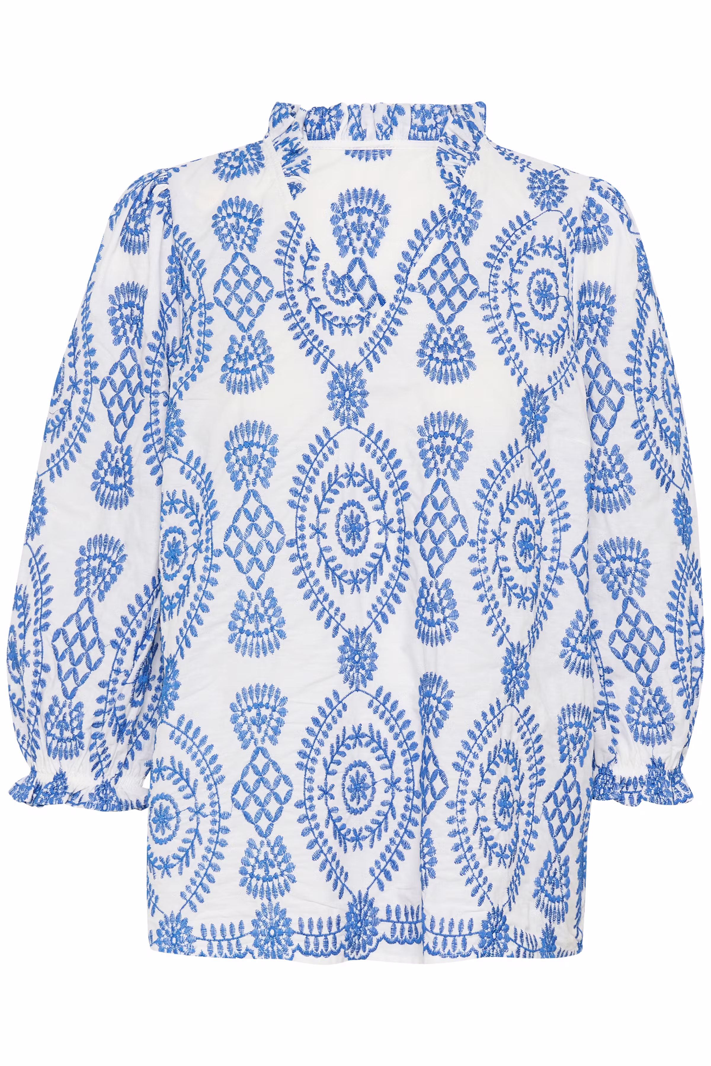 CUtia Bluse med broderi PACK FRONT 50109439-107877