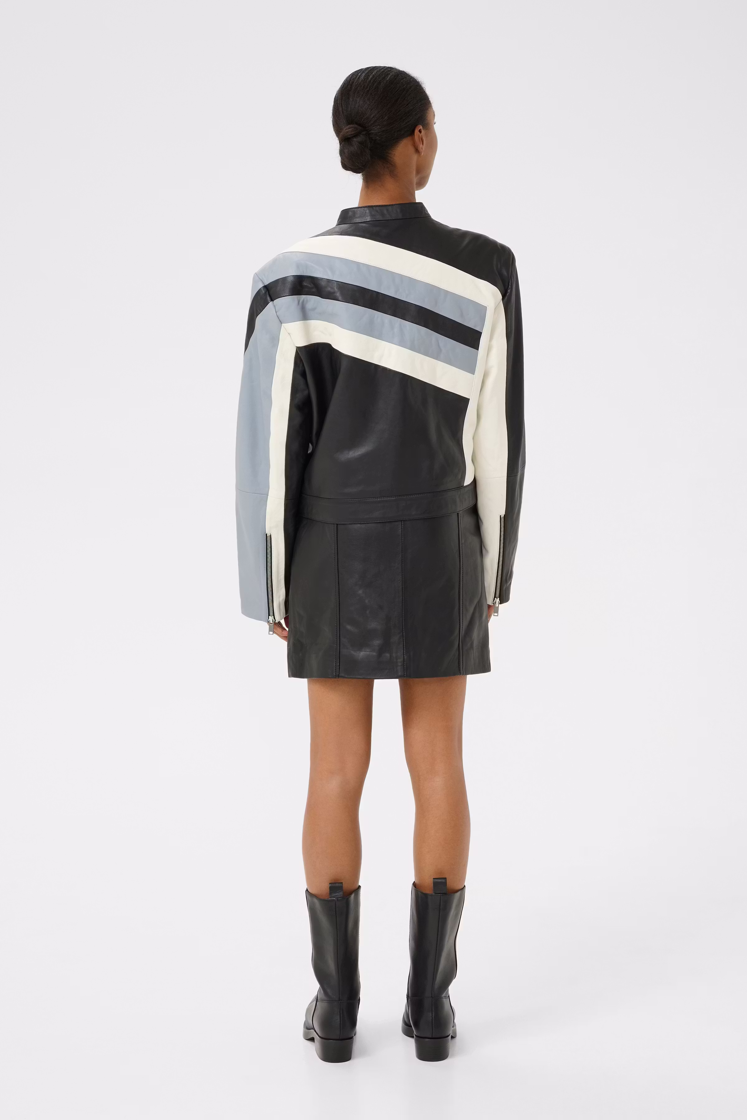 GZamida Leren jack LOOKBOOK BACK 10910255-100017