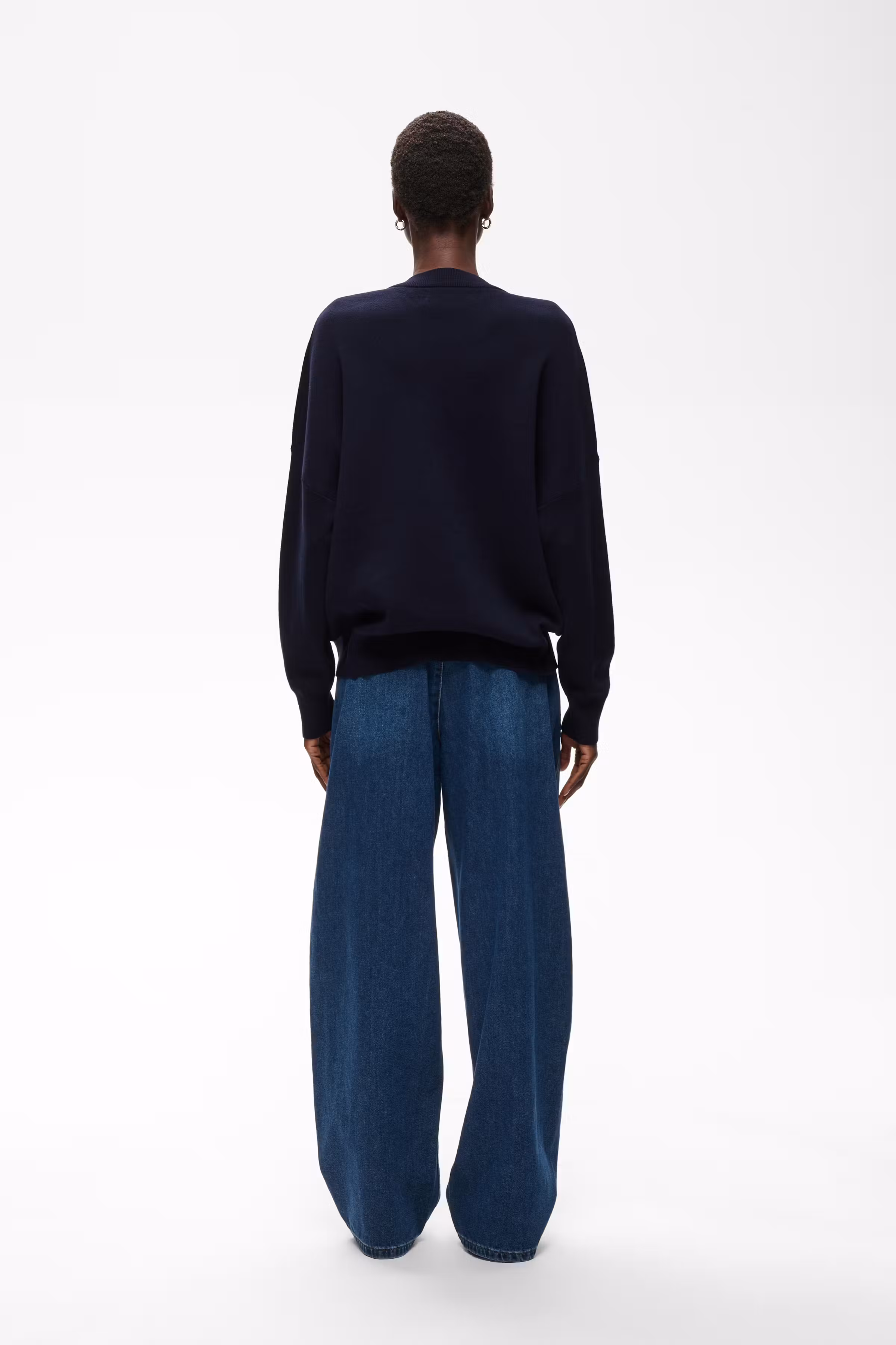 FosterIW V-neck Pullover LOOKBOOK BACK 30106899-300005
