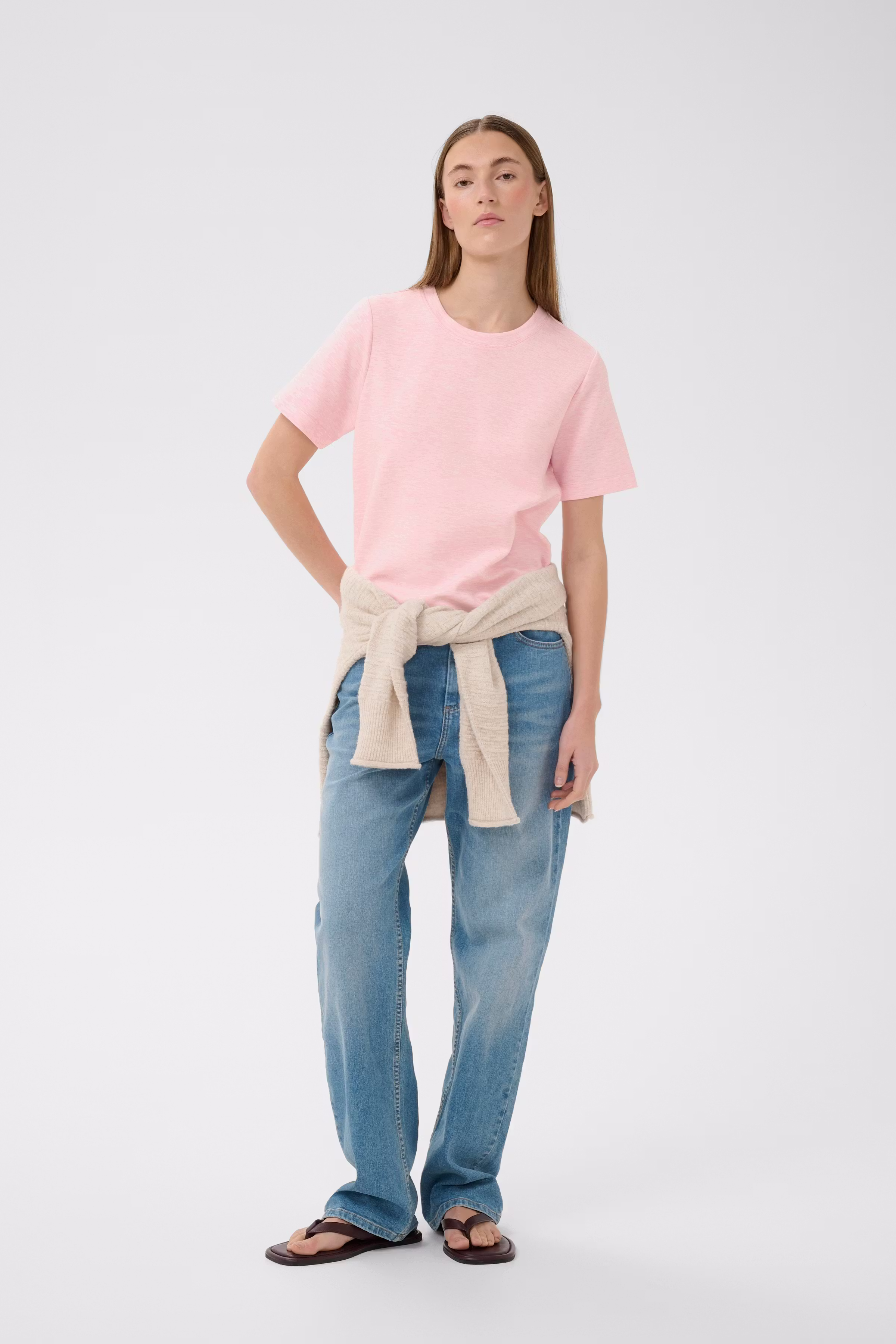 VincentIW Melange Karmen T-shirt LOOKBOOK FRONT 30107053-1419111