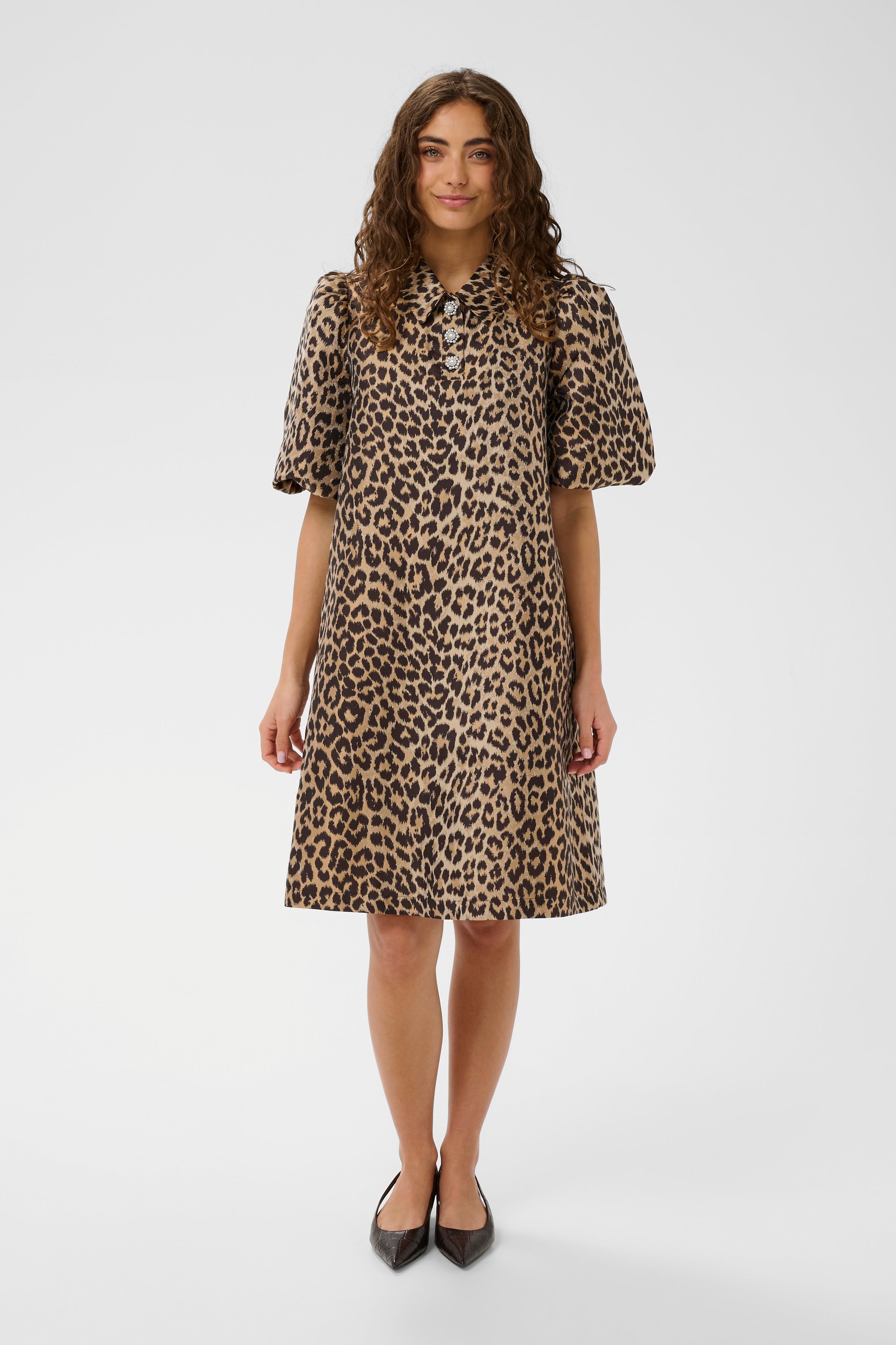 CUcarol Leopardklänning LOOKBOOK FRONT 50112375-107401