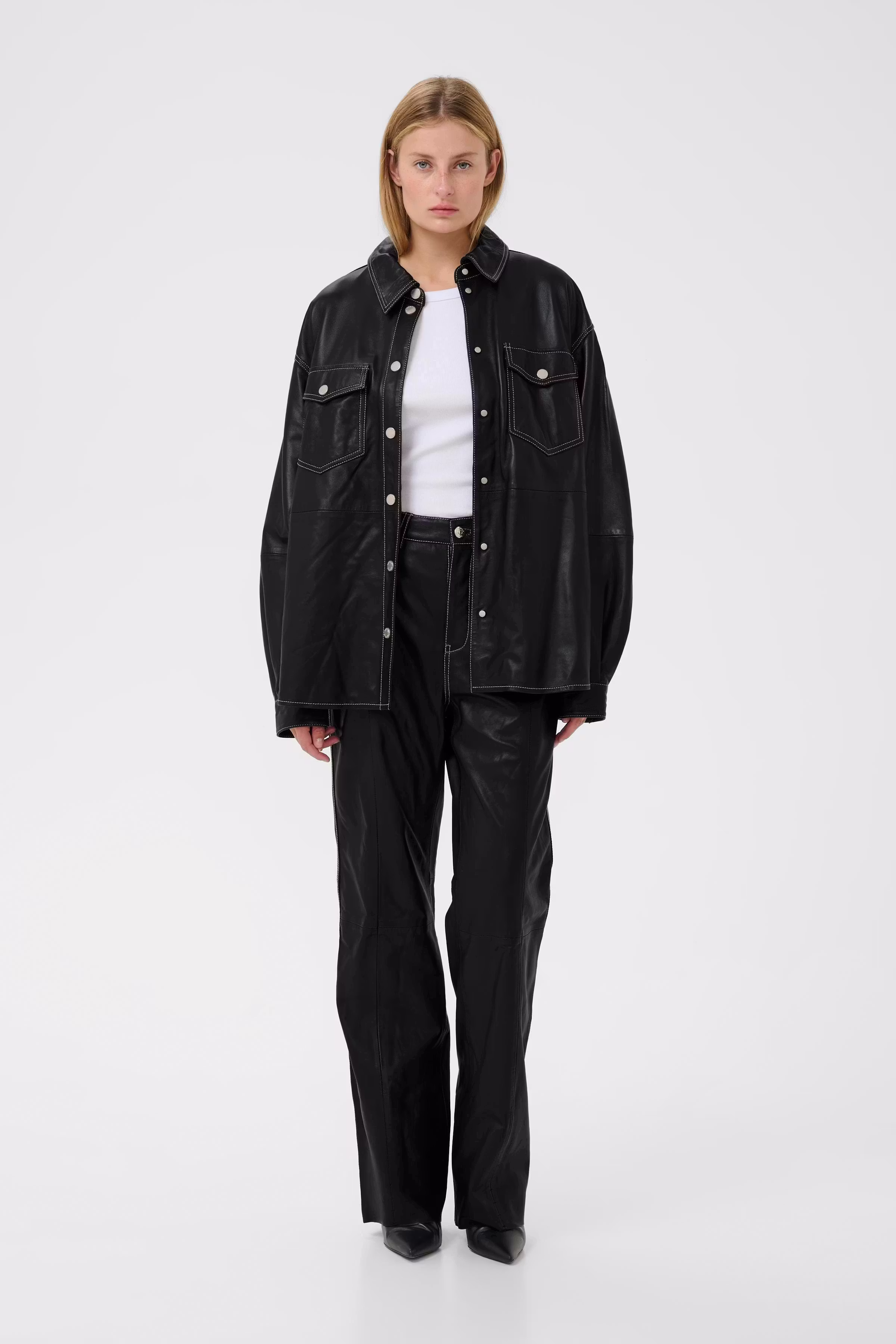 GZmargo Skjorte i skinn LOOKBOOK FRONT 10910862-100017