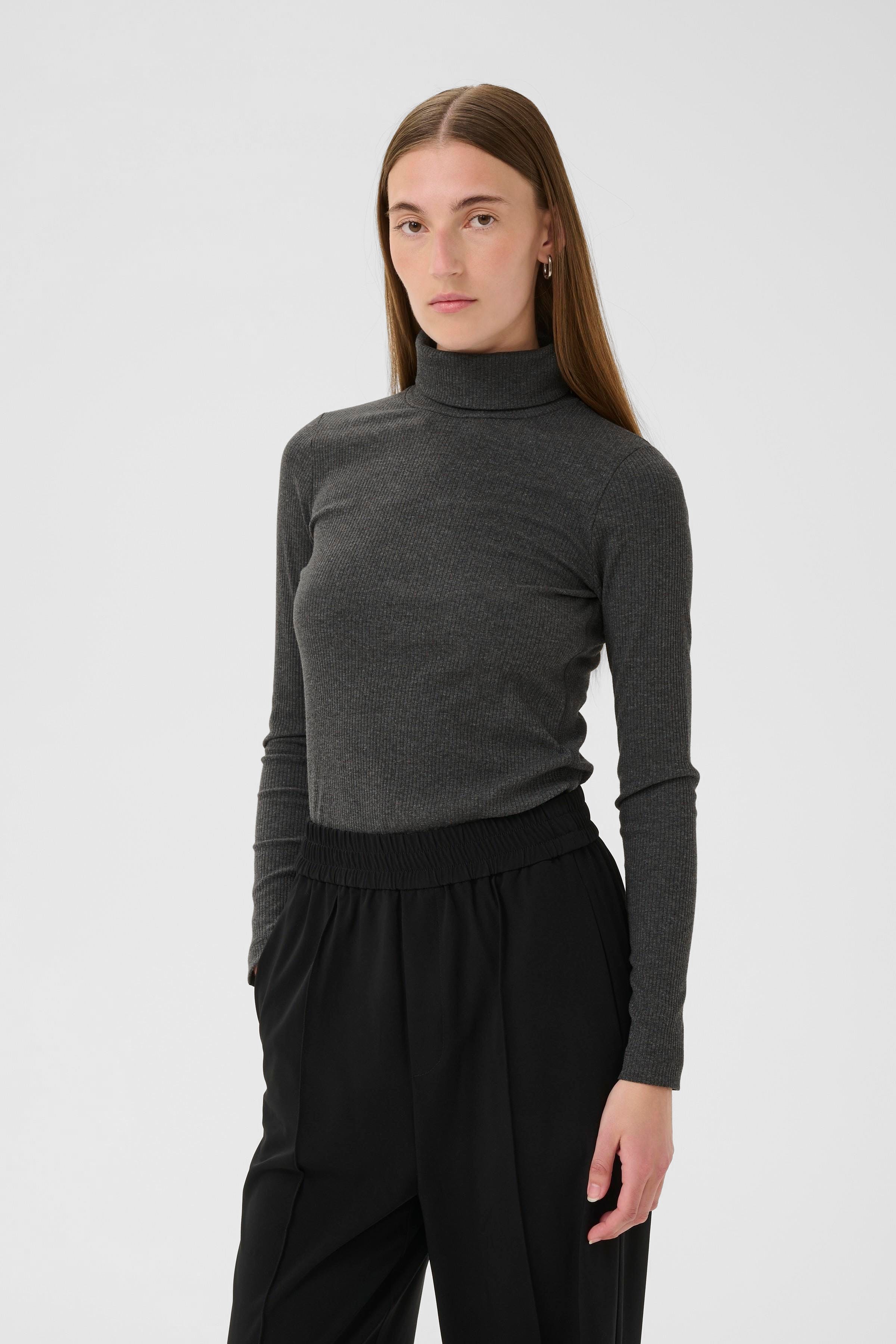 DagnaIW Coltrui Melange T-shirt LOOKBOOK FRONT 30109838-300596