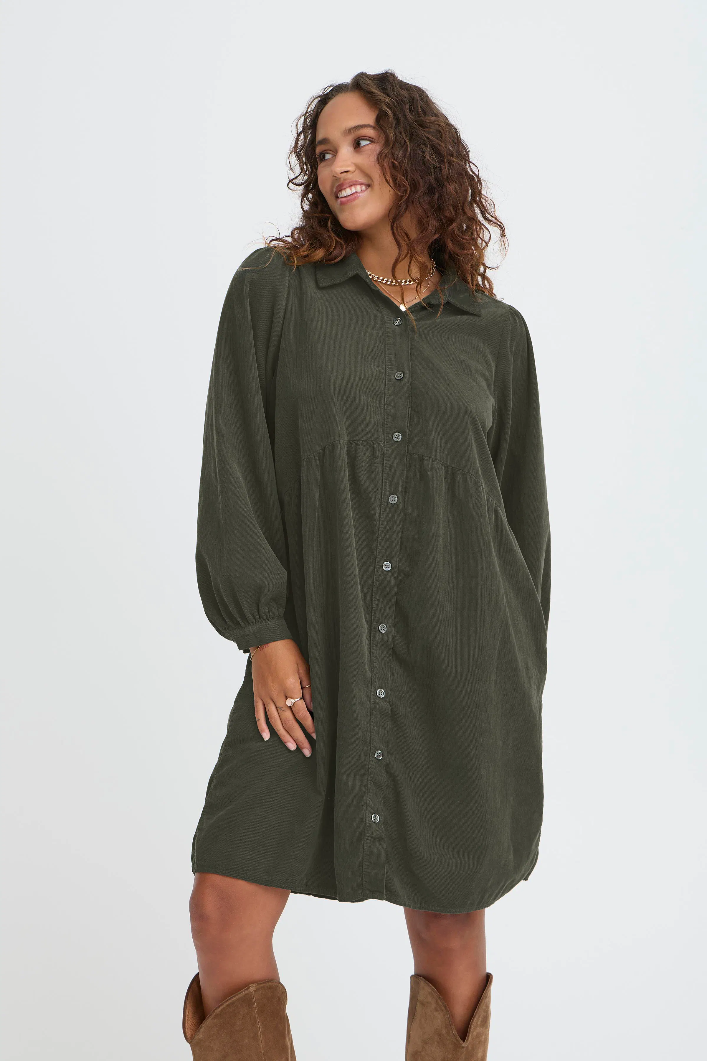 SBLADYCORD Kjole LOOKBOOK FRONT 22101090-180515