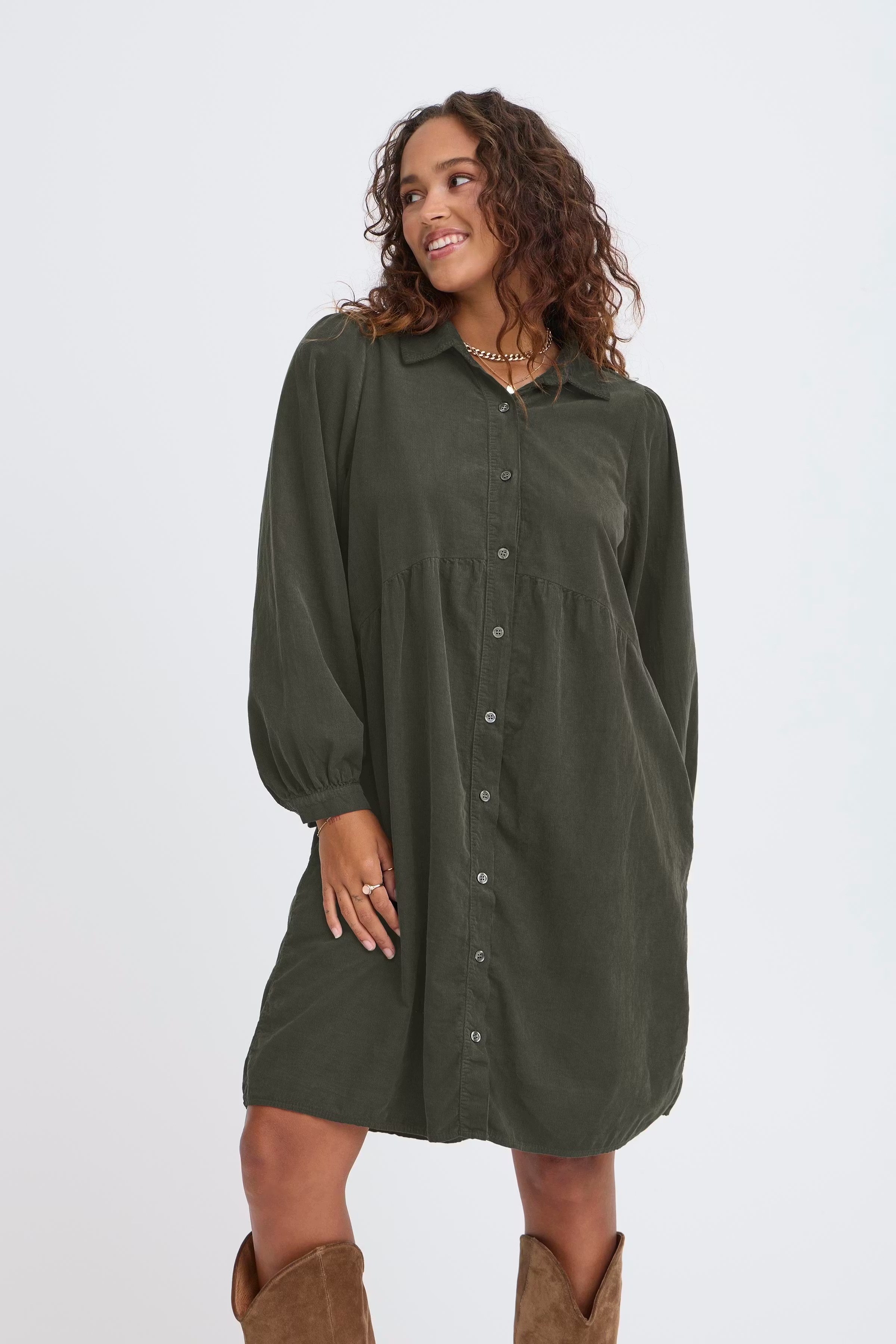 SBLADYCORD Kjole LOOKBOOK FRONT 22101090-180515