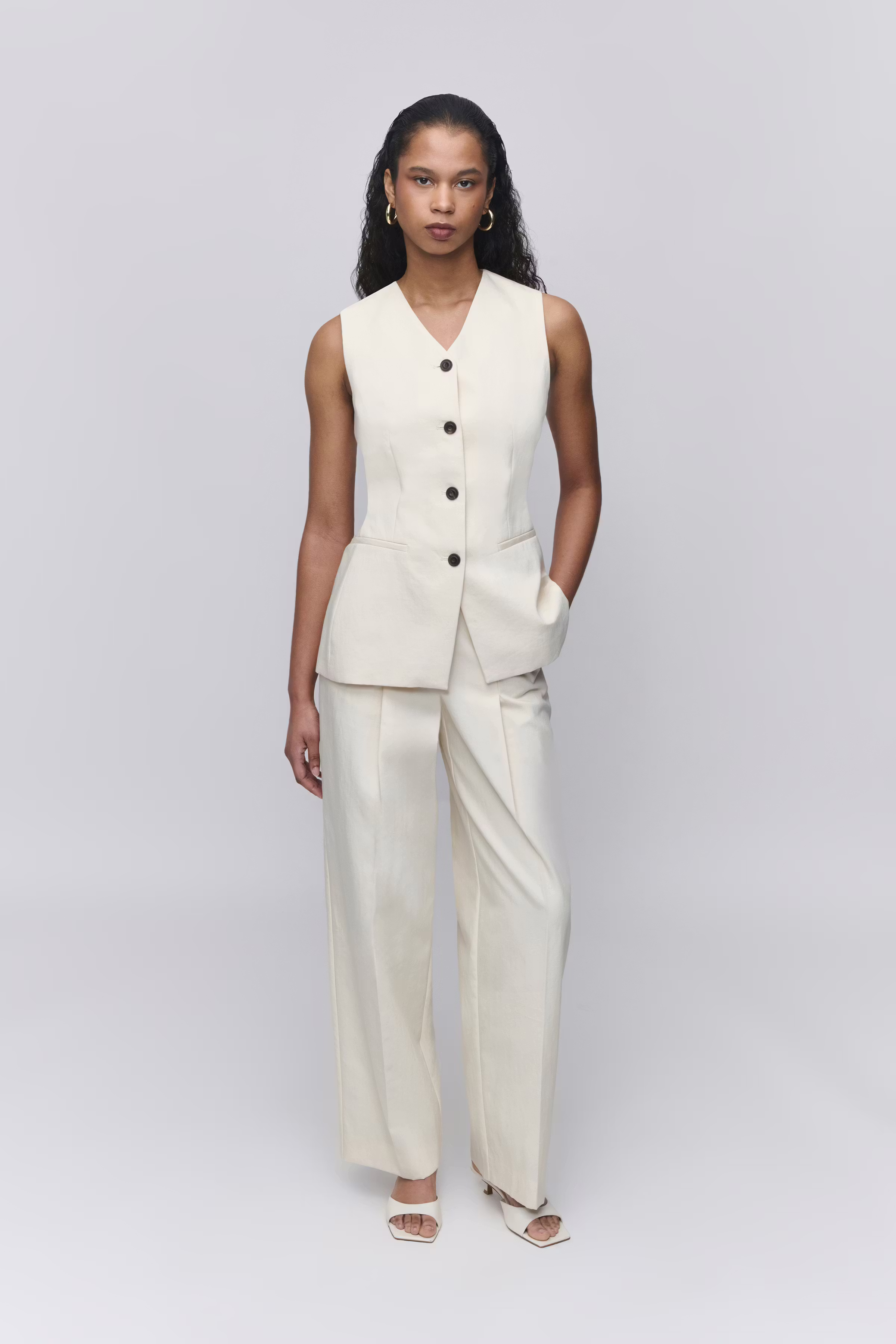 JUNIPER Waistcoat LOOKBOOK FRONT 30600713-WH022