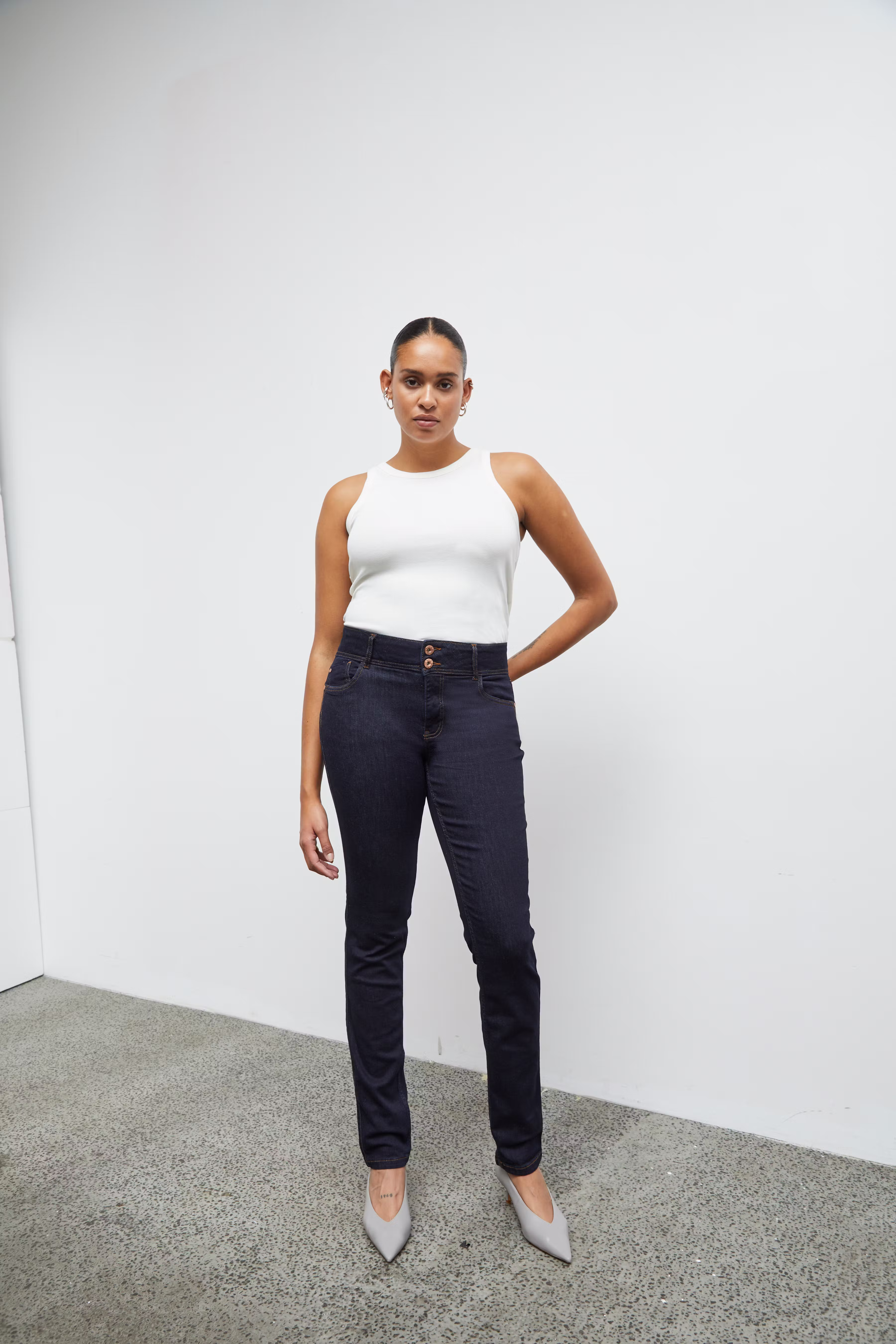 PZSUZY HW Curved Jeans Skinny leg LOCATION NONE 50206183-202124