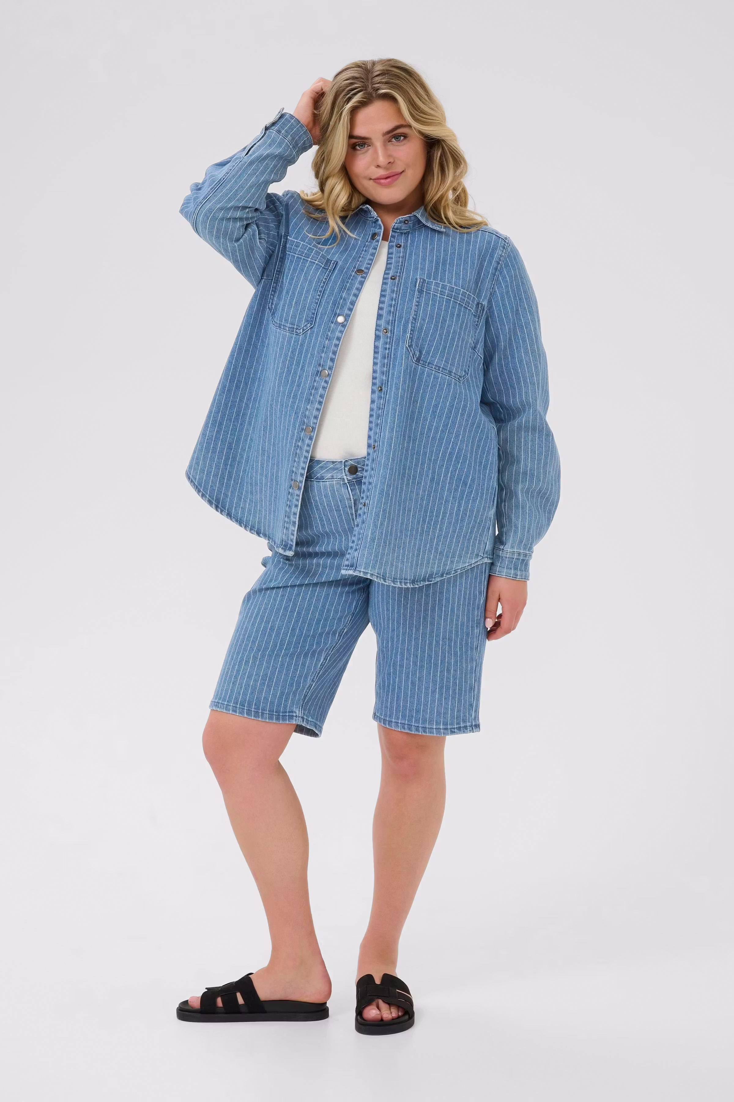 KCreeca Denimhemd LOOKBOOK FRONT 10583736-108347