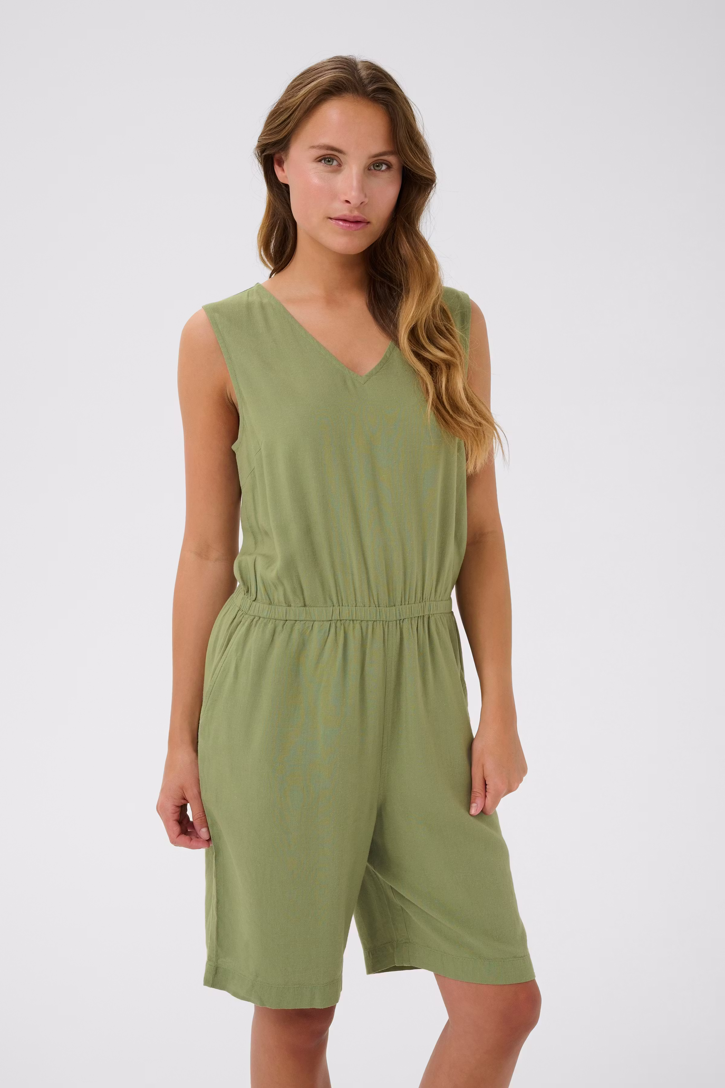 KAmilia Hør Jumpsuit LOOKBOOK FRONT 10510420-170115