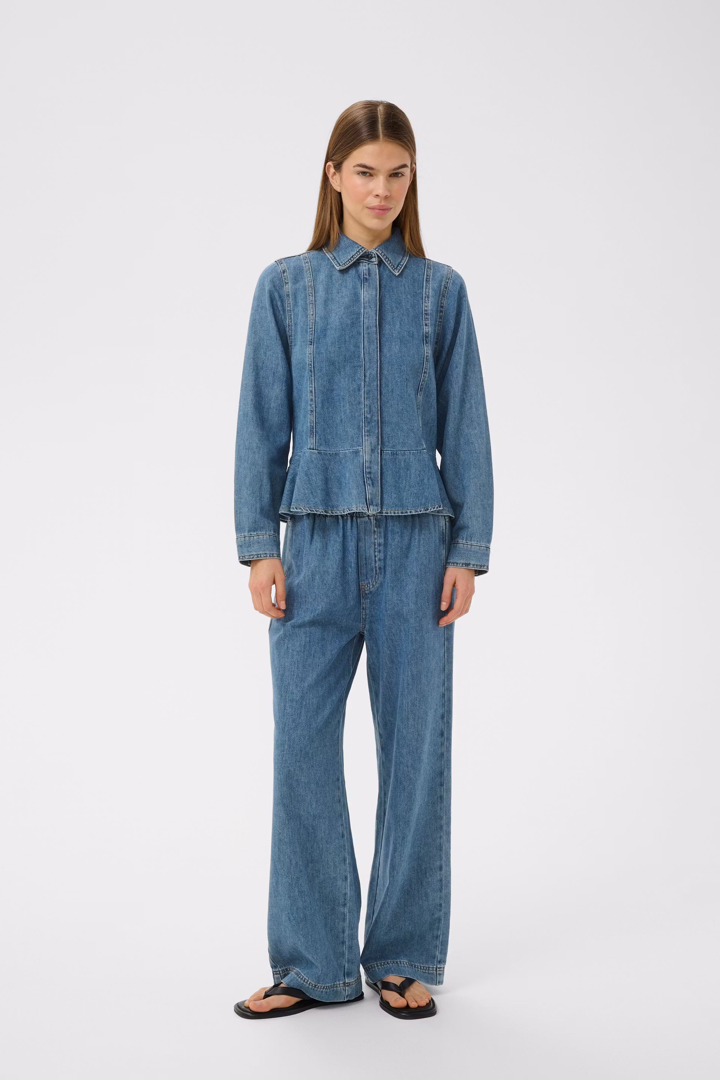 SophinaIW Denim Shirt LOOKBOOK FRONT 30110166-900006619