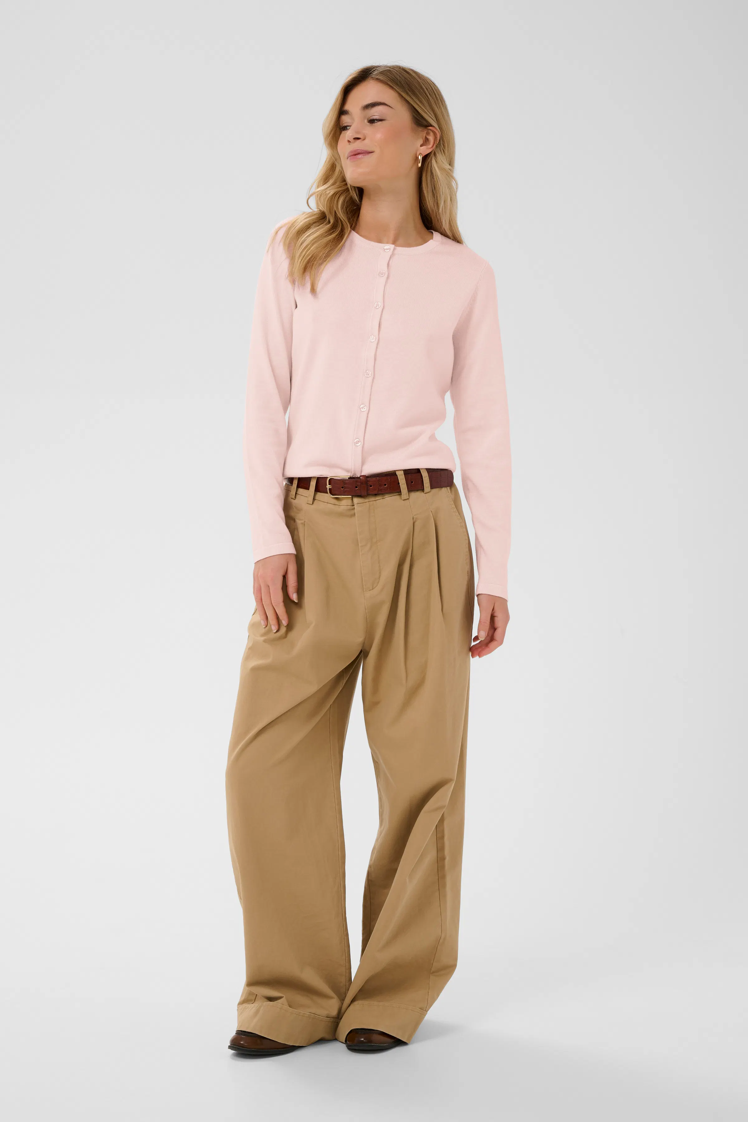 MilaSZ R-Neck Cardigan LOOKBOOK FRONT 30500005-131904